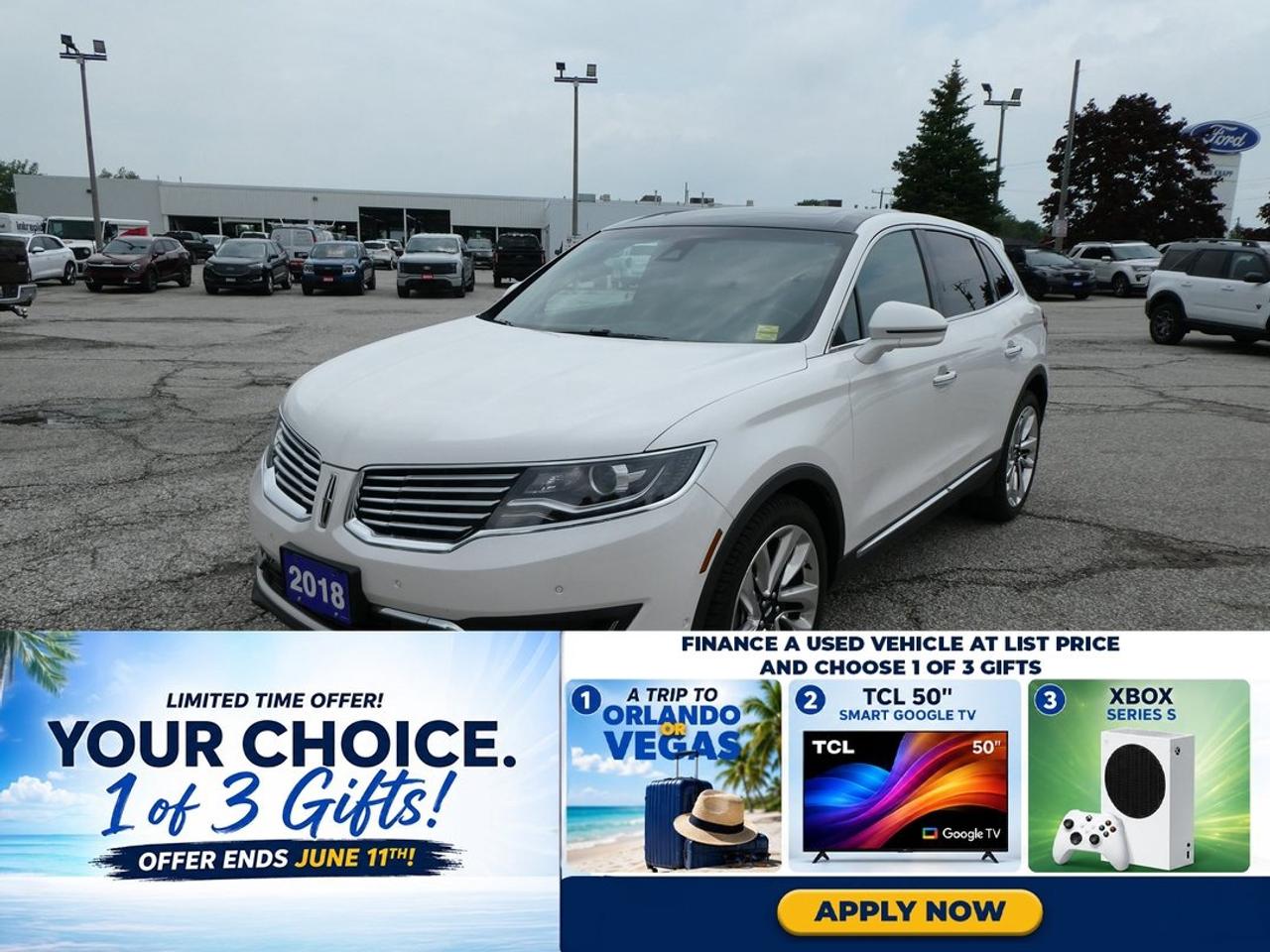 2018 Lincoln MKX Reserve | Heated Seats | Backup Cam | Nav | Photo