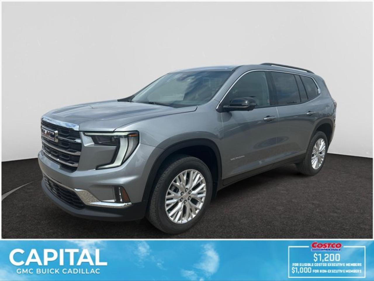 This 2026 GMC Acadia in Sterling Metallic is equipped with AWD and Gas 2.5L/ engine.Check out this vehicles pictures, features, options and specs, and let us know if you have any questions. Helping find the perfect vehicle FOR YOU is our only priority.P.S...Sometimes texting is easier. Text (or call) 306-801-9090 for fast answers at your fingertips!Dealer License #914248Disclaimer: All prices are plus taxes & fees. See dealer for Details. Dealer Permit # 914248 See dealer for Details.