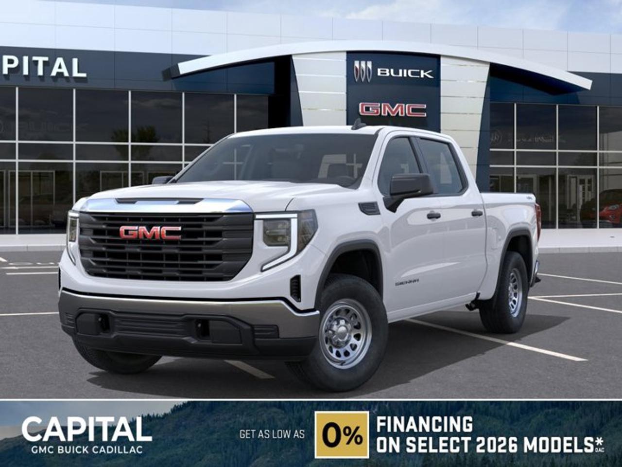 This 2026 GMC Sierra 1500 in Summit White is equipped with 4WD and Gas V8 5.3L/325 engine.Check out this vehicles pictures, features, options and specs, and let us know if you have any questions. Helping find the perfect vehicle FOR YOU is our only priority.P.S...Sometimes texting is easier. Text (or call) 306-801-9090 for fast answers at your fingertips!Dealer License #914248Disclaimer: All prices are plus taxes & fees. See dealer for Details. Dealer Permit # 914248 See dealer for Details.
