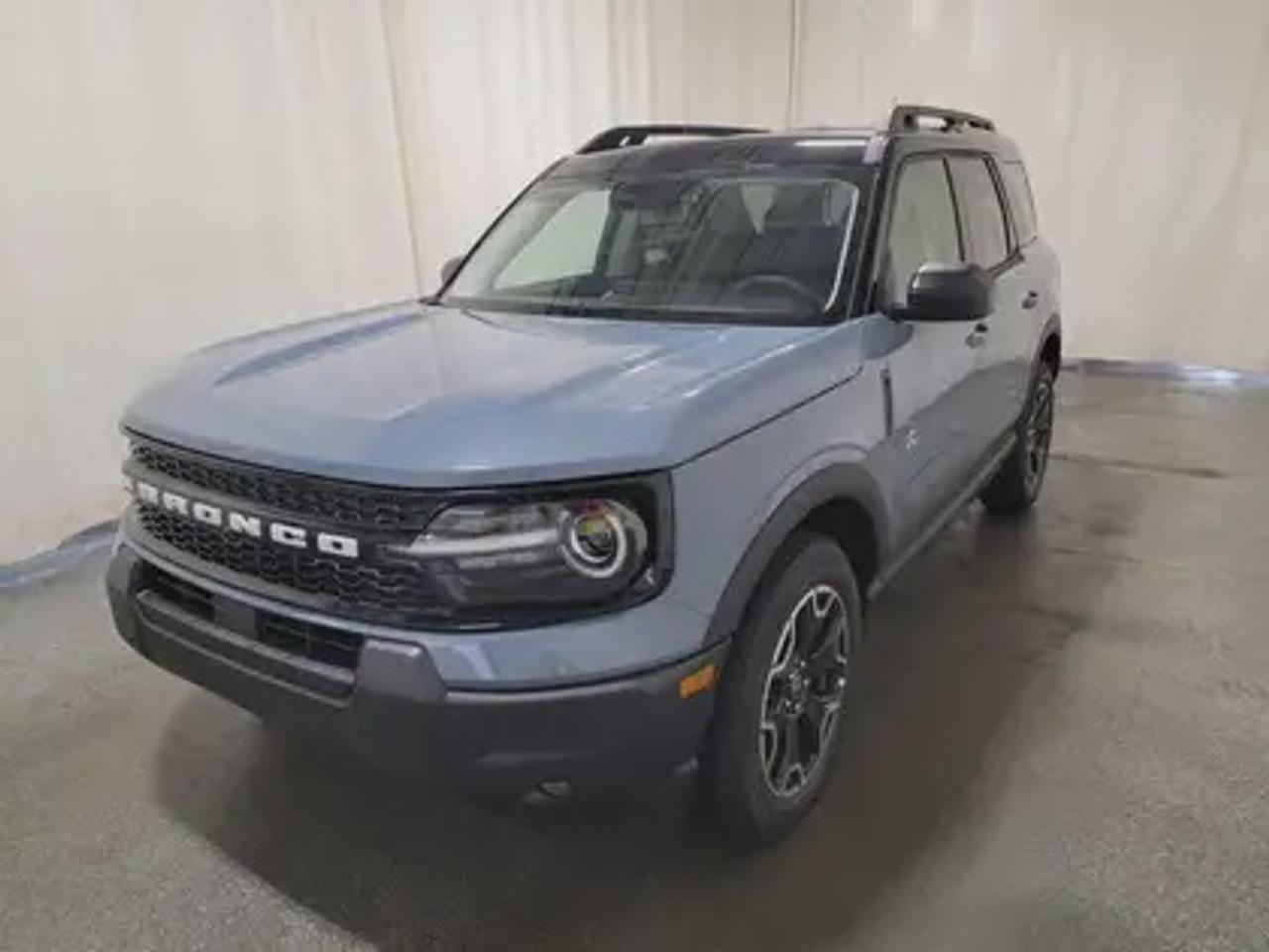 This all-new 2026 Ford Bronco Sport Outer Banks 300A shines in Azure Grey Metallic. This 5-passenger compact SUV is powered by the 1.5L EcoBoost® engine, delivering 181 horsepower and 190 lb-ft of torque. With an 8-speed automatic transmission and Auto Start-Stop Technology, it offers a smooth yet efficient drive, ideal for city commutes or highway adventures.

Key Features:
Premium-Trimmed Sport Heated Front Seats
Premium-Wrapped Heated Steering Wheel
Rear Parking Sensors
Memory Drivers Seat 
6-Way Power Passenger Seat
Push-Button Start
SYNC® 4 with a 13.2-inch Center Display, Wireless Apple CarPlay® and Android Auto
18 Machined-Face Ebony Black-Painted Aluminum Wheels
Dual-Zone Temperature Control
Terrain Management System Electronic Automatic  with 5 G.O.A.T. Modes (Normal, ECO, Sport, Slippery, Off-Road)
LED Headlights, Fog Lights, and Signature Lights
FordPass® Connect with Remote Start
Engine Block Heater

This vehicle comes with the All-Weather Packageready to take on any season!Snow, rain, mud, or sunshinethis vehicle is built for it all! The All-Weather Package adds extra protection where it matters most, with premium mud flaps to shield your paint from road debris, all-weather floor mats to protect your interior from lifes messes, and Xpel paint protection to help guard against those infuriating rock chips. Drive with confidence, knowing your investment is protected from Reginas elements.

Bennett Dunlop Ford, proudly serving Regina for over 40 years, is conveniently located at 770 Broad Street. With over 3,500 Google reviews, our reputation reflects our commitment to providing a fast, easy, and enjoyable vehicle-buying experience. We eliminate the hassle with no admin or documentation fees, transparent upfront pricing that lets you shop with total confidence. But were more than just a dealershipwere driven to make a difference by supporting local community initiatives and events that matter to you. Visit Bennett Dunlop Ford today and experience why were Reginas trusted choice for quality vehicles, exceptional service, and a genuine commitment to driving change in our community!