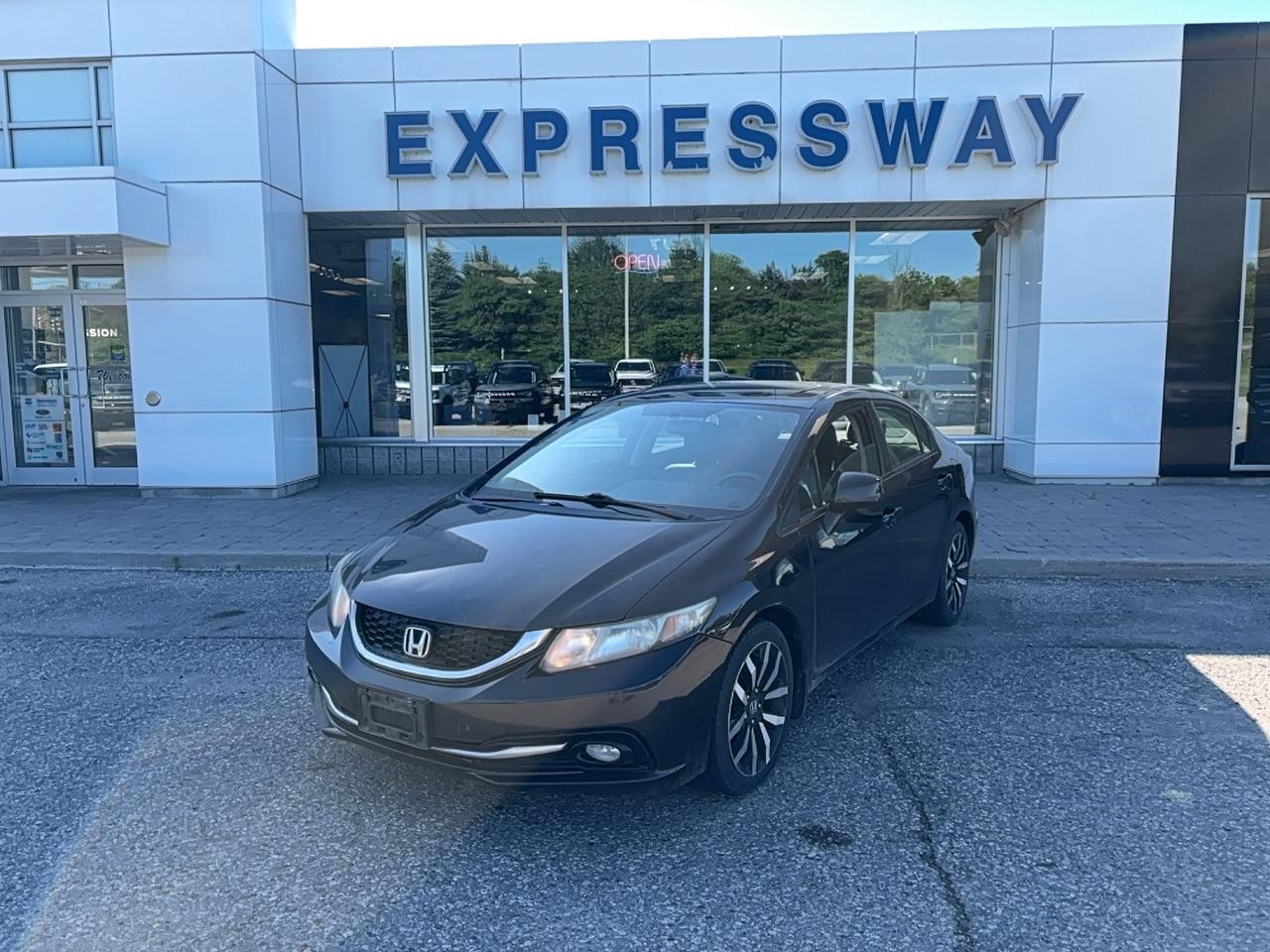 2013 Honda Civic TOURING, SEDAN, LEATHER, AUTOMATIC, AS TRADED! Photo0