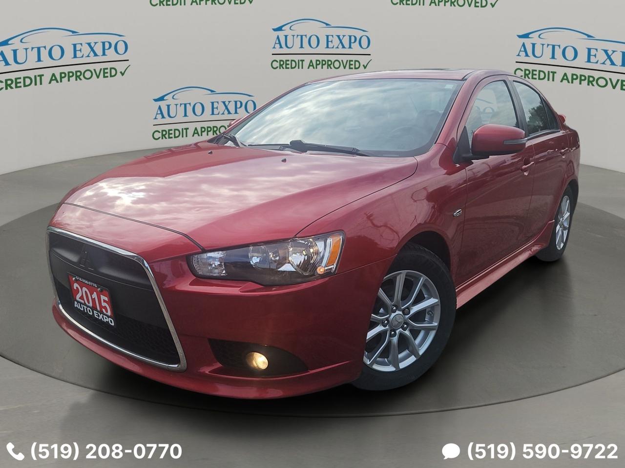 <p>Get ready to turn heads in this vibrant red 2015 Mitsubishi Lancer SE from Auto Expo Inc.! This sharp sedan is more than just a pretty face; its a reliable and feature-packed ride ready for your daily commute and weekend adventures. Inside, youll find a comfortable grey interior, perfect for cruising in style. With a dependable 2.0L engine and a smooth automatic transmission, this Lancer offers an enjoyable driving experience for any road you encounter.</p><p>This Lancer SE comes equipped with a fantastic array of features designed to enhance your driving pleasure and convenience. With 156,000 kilometers on the odometer, its proven its mettle and is eager for many more miles. At Auto Expo Inc., we believe in offering quality vehicles, and this Lancer is no exception. Come on down and see why this sporty sedan should be your next vehicle.</p><p>Here are 5 features that truly make this Lancer SE shine:</p><ul><li><strong>Certified Pre-Owned:</strong> Drive with confidence knowing this Mitsubishi Lancer has undergone rigorous inspection and meets Auto Expo Inc.s high standards.</li><li><strong>Sunroof:</strong> Let the sunshine in and enjoy an open-air feel with the power sunroof, perfect for those beautiful Canadian days.</li><li><strong>Bluetooth Connectivity:</strong> Stay connected and entertained on the go with seamless Bluetooth integration for hands-free calls and music streaming.</li><li><strong>Fog Lights:</strong> Cut through challenging weather conditions with stylish and functional front fog lights, improving visibility and adding a sporty touch.</li><li><strong>Automatic Transmission:</strong> Experience effortless driving with the smooth and responsive automatic (CVT) transmission, making every journey a breeze.</li></ul><p><strong><em>Powered by AutoIntelligence&trade;</em></strong></p><p>Vehicle information has been generated using artificial intelligence and is provided for informational purposes only. While efforts are made to ensure accuracy, please confirm all details directly with the dealer.</p><p>If the ad is online, then it is available, and this Unit will not disappoint you.</p><p>We Finance,,,</p><p>OMVIC Licensed, UCDA & Carfax Member,,,</p><p>We specialize in domestic and imported vehicles! Our wide selection offers something for every need and budget! Visit us @ 450 Belmont Ave West, Kitchener!</p>