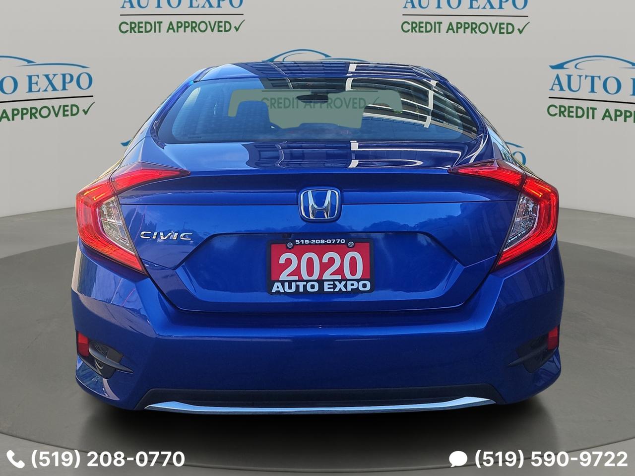 2020 Honda Civic Auto,A/C,New Ties,Certified,Backup Cam,Bluetooth Photo