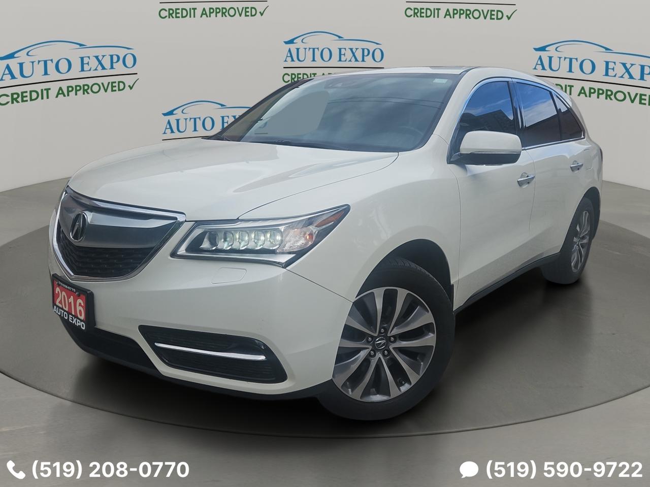 Used 2016 Acura MDX SH-AWD,Tech Pkg,7 Passengers,Certified,DVD Player for sale in Kitchener, ON