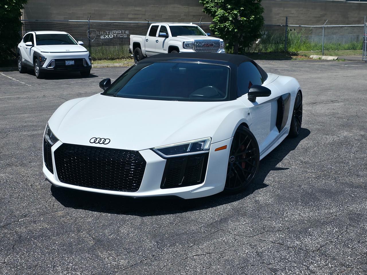 <p dir=ltr>JUST ARRIVED!!</p><p dir=ltr>2017 Audi R8 Sypder</p><p dir=ltr>POWERFUL V10 SUMMER CAR!!</p><p dir=ltr>The 2017 Audi R8 Spyder is a high-performance, open-top supercar featuring a naturally aspirated 5.2-liter V10 engine, a 7-speed dual-clutch transmission, and standard Quattro all-wheel drive. Sharing its chassis and engine with the Lamborghini Hurac&aacute;n, it delivers 540 hp and 398 lb-ft of torque, rocketing from 0 to 60 mph in roughly 3.2 to 3.6 seconds.</p><p dir=ltr><strong>Key Specifications & Performance:</strong></p><p dir=ltr><strong>Engine:</strong> 5.2L Naturally Aspirated V10.</p><p dir=ltr><strong>Horsepower:</strong> 540 hp @ 7,800 rpm.</p><p dir=ltr><strong>Torque:</strong> 398 lb-ft @ 6,500 rpm0 to 60 mph: 3.2 seconds.</p><p dir=ltr><strong>Top Speed: </strong>~320 kph.</p><p dir=ltr><strong>Transmission:</strong> 7-speed S tronic dual-clutch.</p><p dir=ltr><strong>Fuel Economy:</strong> 16.8&nbsp; city / 10.7 highway L/100km.</p><p dir=ltr><strong>Curb Weight:</strong> 3,920 lbs..</p><p dir=ltr><strong>Design & Features:</strong></p><p dir=ltr><strong>Convertible Top:</strong> The fabric soft-top can be lowered or raised in 20 seconds at speeds up to 31 mph.</p><p dir=ltr><strong>Interior:</strong> Features Audis digital Virtual Cockpit and a driver-focused steering wheel. It also integrates headrest-mounted speakers as part of the optional Bang & Olufsen premium audio system.</p><p dir=ltr><strong>Driving Dynamics:</strong> Includes selectable drive modes and an advanced Quattro AWD system capable of sending up to 100% of torque to the front or rear axles as needed.</p><p dir=ltr><strong>Cargo Space:</strong> Strictly limited, with about 4 cubic feet of volume in the front trunk.</p><p dir=ltr style=line-height: 1.2; margin-top: 12pt; margin-bottom: 12pt;>&nbsp;</p><p dir=ltr style=line-height: 1.2; margin-top: 12pt; margin-bottom: 12pt;><span style=font-size: 11pt; font-family: Roboto,sans-serif; color: #000000; background-color: transparent; font-weight: 400; font-style: italic; font-variant: normal; text-decoration: none; vertical-align: baseline; white-space: pre-wrap;>FINANCING AND LEASING AVAILABLE ON ALL CERTIFIED VEHICLES.</span></p><p dir=ltr style=line-height: 1.2; margin-top: 12pt; margin-bottom: 12pt;><span style=font-size: 11pt; font-family: Roboto,sans-serif; color: #000000; background-color: transparent; font-weight: 400; font-style: italic; font-variant: normal; text-decoration: none; vertical-align: baseline; white-space: pre-wrap;>HST and Licensing Fees are to be charged on all vehicles.&nbsp;</span></p><p dir=ltr style=line-height: 1.2; margin-top: 12pt; margin-bottom: 12pt;><span style=font-size: 11pt; font-family: Roboto,sans-serif; color: #000000; background-color: transparent; font-weight: 400; font-style: italic; font-variant: normal; text-decoration: none; vertical-align: baseline; white-space: pre-wrap;>All CERTIFIED vehicles come with a 36-day Safety Guarantee.</span></p><p dir=ltr style=line-height: 1.2; margin-top: 12pt; margin-bottom: 12pt;><span style=font-size: 11pt; font-family: Roboto,sans-serif; color: #000000; background-color: transparent; font-weight: 400; font-style: italic; font-variant: normal; text-decoration: none; vertical-align: baseline; white-space: pre-wrap;>ALL CERTIFIED VEHICLES COME WITH A BRONZE GLOBAL WARRANTY (3 MONTH / 3,000 KM / $1,000 PER CLAIM)</span></p><p dir=ltr style=line-height: 1.2; margin-top: 12pt; margin-bottom: 12pt;><span style=font-size: 11pt; font-family: Roboto,sans-serif; color: #000000; background-color: transparent; font-weight: 400; font-style: italic; font-variant: normal; text-decoration: none; vertical-align: baseline; white-space: pre-wrap;>EXTENDED GLOBAL WARRANTY OPTIONS AVAILABLE ON ALL CERTIFIED VEHICLES.</span></p><p dir=ltr style=line-height: 1.2; margin-top: 12pt; margin-bottom: 12pt;><span style=font-size: 11pt; font-family: Roboto,sans-serif; color: #000000; background-color: transparent; font-weight: 400; font-style: italic; font-variant: normal; text-decoration: none; vertical-align: baseline; white-space: pre-wrap;>Auto View is located at 590 South Service Road Stoney Creek, only minutes off the QEW Exit 83 Fruitland Road!</span></p><p dir=ltr style=line-height: 1.2; margin-top: 12pt; margin-bottom: 12pt;><span style=font-size: 11pt; font-family: Roboto,sans-serif; color: #000000; background-color: transparent; font-weight: 400; font-style: italic; font-variant: normal; text-decoration: none; vertical-align: baseline; white-space: pre-wrap;>Contact us VIA email, call, or text!</span></p><p dir=ltr style=line-height: 1.2; margin-top: 12pt; margin-bottom: 12pt;><span style=font-size: 11pt; font-family: Roboto,sans-serif; color: #000000; background-color: transparent; font-weight: 400; font-style: italic; font-variant: normal; text-decoration: none; vertical-align: baseline; white-space: pre-wrap;>sales@autoview.ca</span></p><p style=line-height: 1.2;><span id=docs-internal-guid-4ac04223-7fff-914d-3829-742cb49c2e1a></span></p><p dir=ltr style=line-height: 1.2; margin-top: 12pt; margin-bottom: 12pt;><span style=font-size: 11pt; font-family: Roboto,sans-serif; color: #000000; background-color: transparent; font-weight: 400; font-style: italic; font-variant: normal; text-decoration: none; vertical-align: baseline; white-space: pre-wrap;>905-379-4206</span></p>