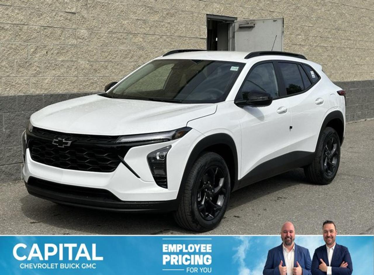 This Chevrolet Trax boasts a Turbocharged Gas 3-Cyl 1.2L/ engine powering this Automatic transmission. ENGINE, ECOTEC 1.2L TURBO DOHC DI WITH VARIABLE VALVE TIMING (VVT) (137 hp [102 kW] @ 5000 rpm, 162 lb-ft of torque [219 N-m] @ 2500 rpm) (STD), Wireless Apple CarPlay/Wireless Android Auto, Wipers, front intermittent, variable speed.* This Chevrolet Trax Features the Following Options *Wiper, rear, intermittent, Windows, power rear, express down, Window, power, front passenger with express down, Window, power, driver with express down, Wi-Fi Hotspot capable (Terms and limitations apply. See onstar.ca or dealer for details.), Wheels, 17 (43.2 cm) Grey-painted machined aluminum, Wheel, spare, 16 (40.6 cm) steel, Visors, driver and front passenger vanity mirrors, covered, Vehicle health management, USB ports, 2, one type-A and one type-C, located within the instrument panel.* Visit Us Today *A short visit to Capital Chevrolet Buick GMC Inc. located at 13103 Lake Fraser Drive SE, Calgary, AB T2J 3H5 can get you a dependable Trax today!