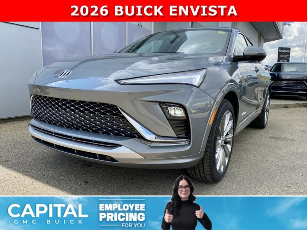 Take a look at this 2026 Buick Envista AVENIR! Fully loaded with options like Heated Seats, Heated Steering, Remote Start, Power Sunroof, Experience Buick Package, Rear Park Assist, Advanced Technology Package, Ultrawide 11 diagonal HD colour touchscreen, Adaptive Cruise Control, Lane Change Alert with Side Blind Zone, Wireless Apple CarPlay/Wireless Android Auto, and so much more....Ask for the Internet Department for more information or book your test drive today! Text 587-400-9276 for fast answers at your fingertips!AMVIC Licensed Dealer - Licence Number B1044900