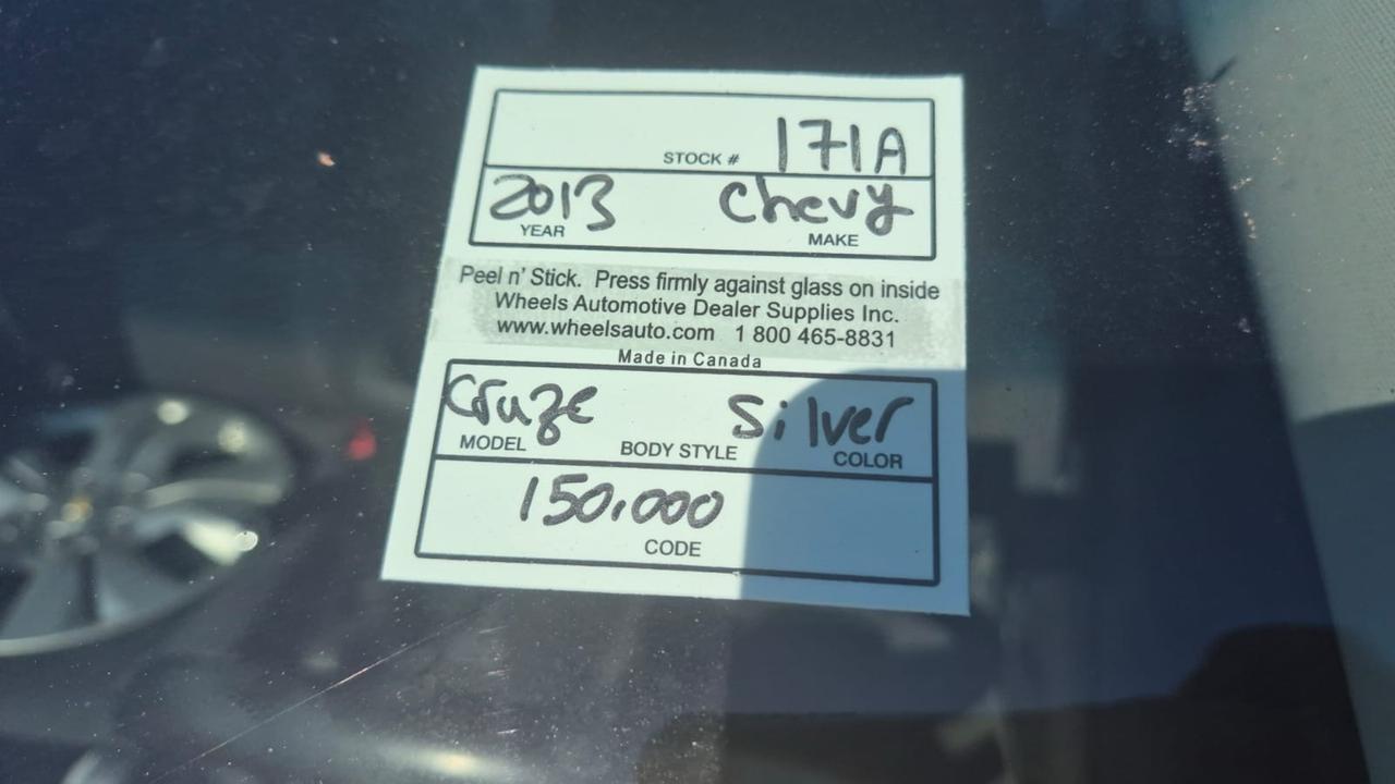 2013 Chevrolet Cruze LT Turbo, ENGINE TICKING, NEEDS WORK, RUST Photo