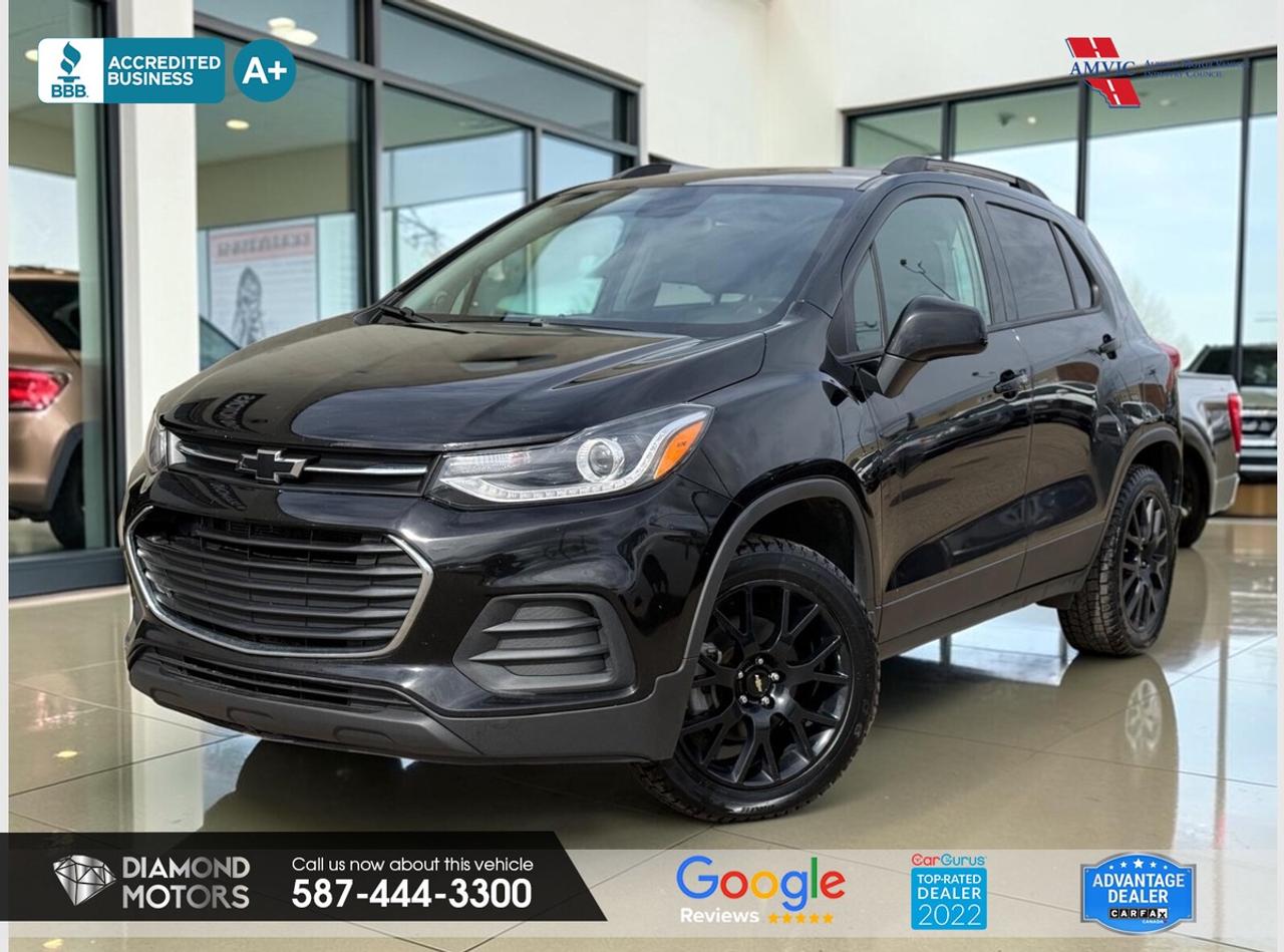 LIMITED TIME at Diamond Motors <br/> Drive away with a FREE 1-Year Warranty + low payments included at Listed Price. T&Cs Apply. <br/> <br/> <br/> Now Available: 2021 Chevrolet Trax LT AWD Black has 159,859 KM on it. 1.4L 4 Cylinder Engine engine, All-Wheel Drive, Automatic transmission, 5 Seater passengers, on special price for $13,900.00. <br/> <br/> <br/> LEATHER, BLUETOOTH, BACKUP CAMERA, HEATED SEATS , REMOTE STARTER, APPLE CARPLAY, ANDROID AUTO, PUSH START, AWD, CRUISE CONTROL, POWER SEATS AND MUCH MORE!!!!!! <br/> <br/> <br/> Book your appointment today for Test Drive. We offer contactless Test drives & Virtual Walkarounds. Stock Number: 261126 <br/> The vehicle was in need of repairs as a result of an incident or collision that cost more than $3,000 including parts and labour. <br/> At Diamond Motors, we are dedicated to providing you with an outstanding car-buying experience, offering quality pre-owned vehicles at prices that fit your budget. Our transparent and honest approach means you can expect straightforward guidance without any high-pressure sales tactics. We believe in building lasting relationships with our customers by offering personalized service tailored to your needs. From the moment you step onto our lot, our team is here to support you every step of the way, ensuring you leave confident in your decision. Trust, integrity, and customer satisfaction are the foundation of everything we do. <br/> <br/> <br/> Why Choose Diamond Motors?<br/> <br/> Certified Pre-Owned Vehicles <br/> Family Owned & Operated <br/> 100+ Vehicles in Stock <br/> Finance & Extended Warranty Available <br/> Transparent Pricing <br/> Inspection & Carfax Provided <br/> No-Pressure Buying Experience <br/> Full Disclosure Guaranteed <br/> Top Google Rated Dealership <br/> Trade-Ins Welcome <br/> AMVIC Licensed & BBB Accredited <br/> CarGurus Top-Rated Dealer (2022 & 2024) <br/> <br/> <br/> Phone to schedule an appointment @ 587-444-3300 or simply browse our inventory online www.diamondmotors.ca or come and see us at our location at <br/> 3403 93 street NW, Edmonton, T6E 6A4 <br/> <br/> <br/> To view the rest of our inventory: <br/> www.diamondmotors.ca/inventory <br/> <br/> <br/> This dealership provides all required disclosures in accordance with AMVIC regulations. A completed Mechanical Fitness Assessment and its associated inspection work order will be supplied with every vehicle. A Carfax (or equivalent) vehicle history report will also be provided, including available information on previous damage, accident history, stolen or salvage status, and jurisdictional records. <br/> Customers are encouraged to review all vehicle features, options, and equipment for accuracy prior to purchase. <br/>