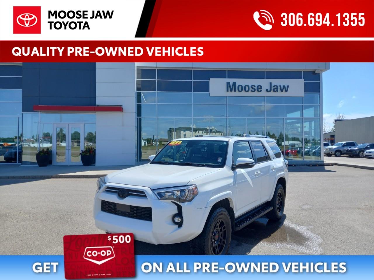 <p>Adventure-ready and built to last! This 2023 Toyota 4Runner SR5 is a well-equipped 7-passenger SUV that combines legendary Toyota reliability with the capability to tackle workdays, road trips, and everything in between.</p><p>This local trade has been Toyota Certified Pre-Owned, professionally detailed, and is ready for its next owner. With seating for seven and rugged body-on-frame construction, the 4Runner is equally at home on the highway, at the job site, or exploring off the beaten path.</p>