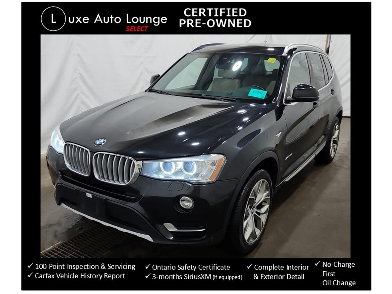 2017 BMW X3 xDrive28i - LOW KM, PANO ROOF, H/K STEREO, LOADED! - Photo #1