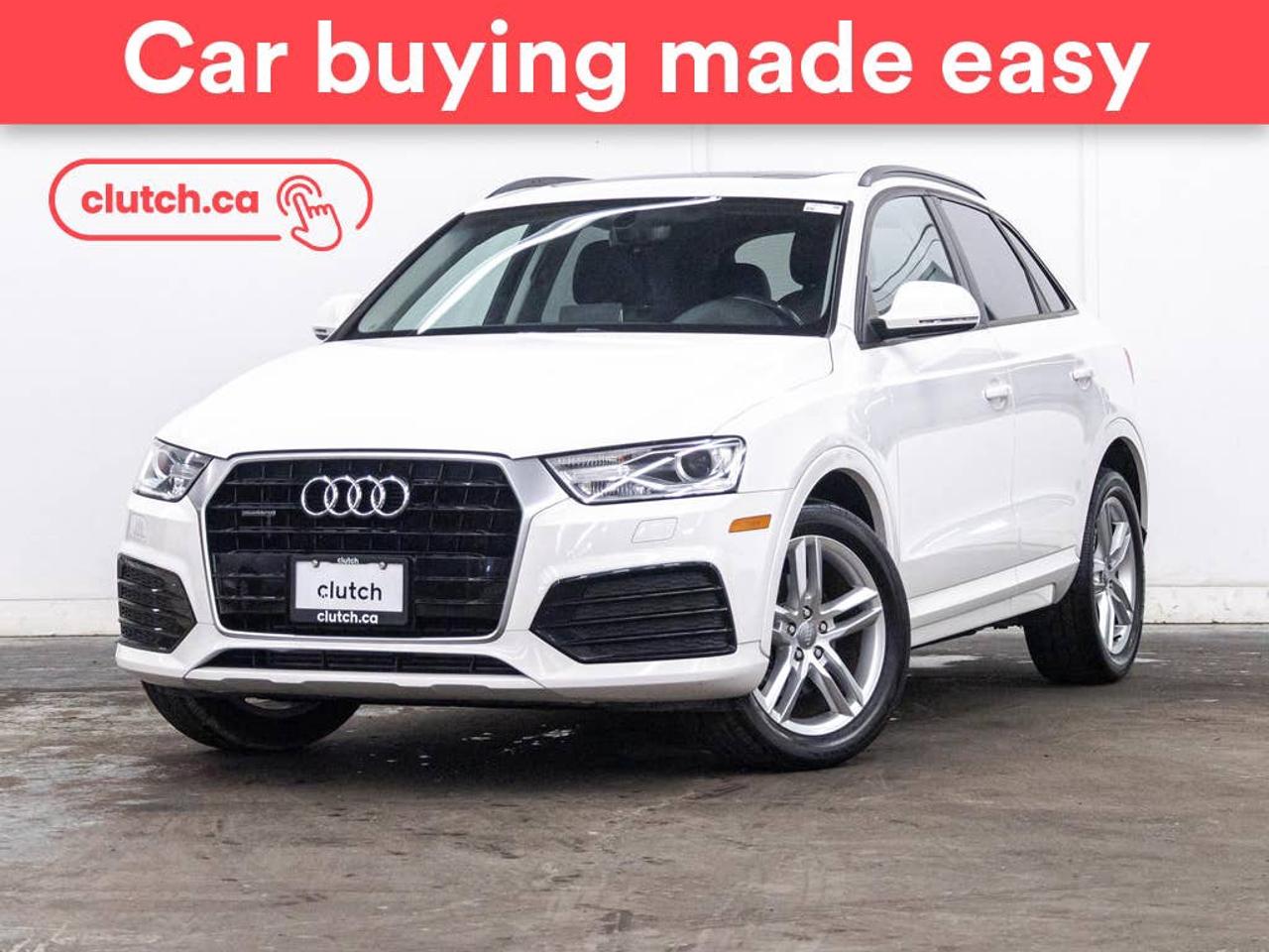 Electric Parking Brake, Brake Assist, Front Heated Seats and more!<br> <br>Clutch is the largest online used car retailer in Canada, delivering a seamless, hassle-free car-buying experience to drivers everywhere. Shop thousands of used cars online, get the right one delivered to your door, and enjoy peace of mind with our 10-Day Money-Back Guarantee. How sweet is that? To learn more, visit clutch.ca.<br> <br>The top features for this car include:<br> <br>GPS Navigation<br>Electric Parking Brake<br>Brake Assist<br>Front Heated Seats<br>Power Lumbar Support<br>Folding Rear Seats<br>Climate Control<br>Speed-Sensitive Volume<br>Bluetooth Music<br>Cruise Control<br>12V Outlet<br>Hands Free Device Connectivity<br>USB Input<br>Keyless Entry<br>One-Touch Windows<br>Rain Sensing Wipers<br>Rear Window Defroster<br>Panoramic Sunroof<br>Hill Assistance<br>Power Driver Seat<br>Power Passenger Seat<br>Ambient Lighting<br> <br>Seamless home delivery - Delivery to your door in a matter of days. Available on select packages.<br> <br>Try it out for 10 days - If you do not like it, we will take it back. <br> <br>Quality assured - All cars go through our rigorous 210-point inspection and reconditioning process.<br> <br>Peace of mind - Warranty and protection plans available.<br> <br>Haggle-free - No haggling or hard sells.<br> <br>100% Transparency - Full inspection reports on every car, including high-res photography and a free Carfax report.<br> <br>Listed price is for cash purchase only and does not include taxes, Shipping Fees (if applicable), Delivery Fees (if applicable), government licensing fees.<br> <br>Previous Provincial Registrations:<br>Ontario<br> <br>Stock # 111698