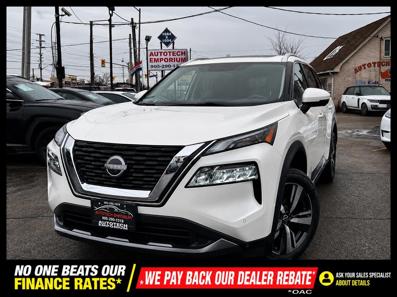 2023 Nissan Rogue SL Pearl White AWD   FULLY LOADED   Leather Htd Re Photo