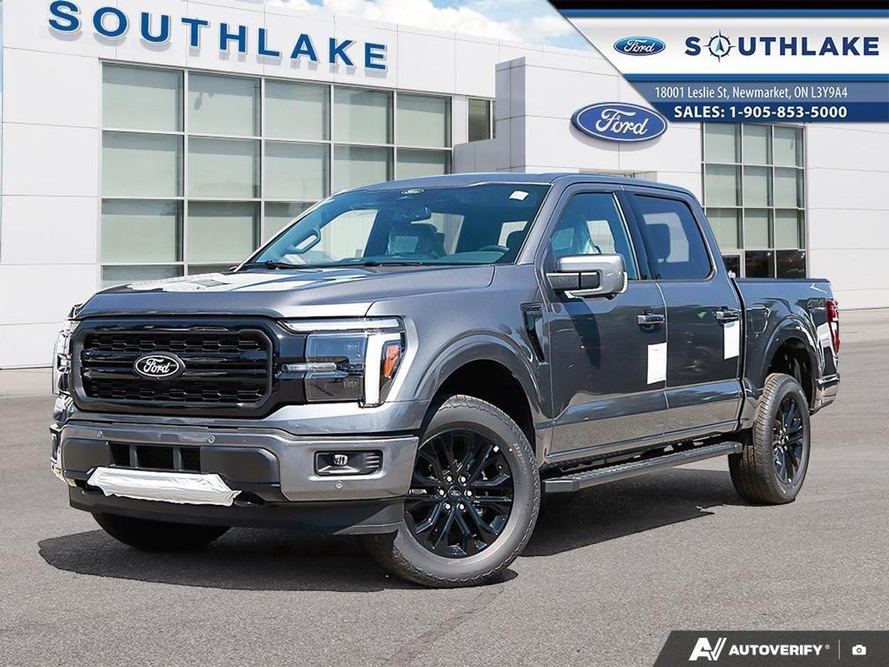 <p>Experience the power of the 2026 Ford F-150 Lariat, a truck that commands attention in a sophisticated gray finish. Designed with a robust 4×4 drivetrain and unmatched handling, this vehicle is ready to tackle any terrain or worksite with confidence.</p> <p>The F-150 Lariat's exterior is crafted for durability and style, accentuated by running boards and a polished Carbonized Gray Metallic hue. Step inside to find a luxurious Black ActiveX Trimmed interior with 40/Console/40 front seats that are both heated and ventilated for maximum comfort. The spacious SuperCrew cab ensures plenty of room for passengers and cargo.</p> <p>Loaded with cutting-edge technology, this truck features a navigation system, a backup camera, smart device integration, and a crisp satellite radio through an immersive audio setup. Stay connected on the go with a built-in Wi-Fi hotspot. For added safety and assistance, the F-150 Lariat includes a suite of features like adaptive cruise control, lane assist, parking sensors, and an integrated trailer brake controller, ensuring you are supported in every driving scenario.</p> <p>Whether you are an adventurous spirit seeking the thrill of the road or a professional in need of a reliable workhorse, the Ford F-150 Lariat is tailored to meet your needs. Contact Southlake Ford today to learn more about this exceptional truck and schedule your test drive.</p> <p>Here at Southlake Ford we take great pains to make sure our inventory on our site is as up to date as possible so our stock availability is updated twice per day. We know you've spent hours researching your vehicle of choice so we want to make it as easy as possible once you've made your decision. If the vehicle is listed on on our website, it is either in stock, or in-transit and available. Vehicle ETA's can vary but we register the vehicle once you've purchased it so all programs/incentives are protected. </p><p>Now for the fun stuff! Southlake Ford is proud to be partnering with Overdrive Automotive for all of your aftermarket needs or modifications. Lift kits, tires, wheels, winches, you name it and we can get it done. See in store or on our social channels for more details or goto <a target=_blank rel=noopener noreferrer nofollow href=http://www.overdriveauto.com>www.overdriveauto.com</a> </p>