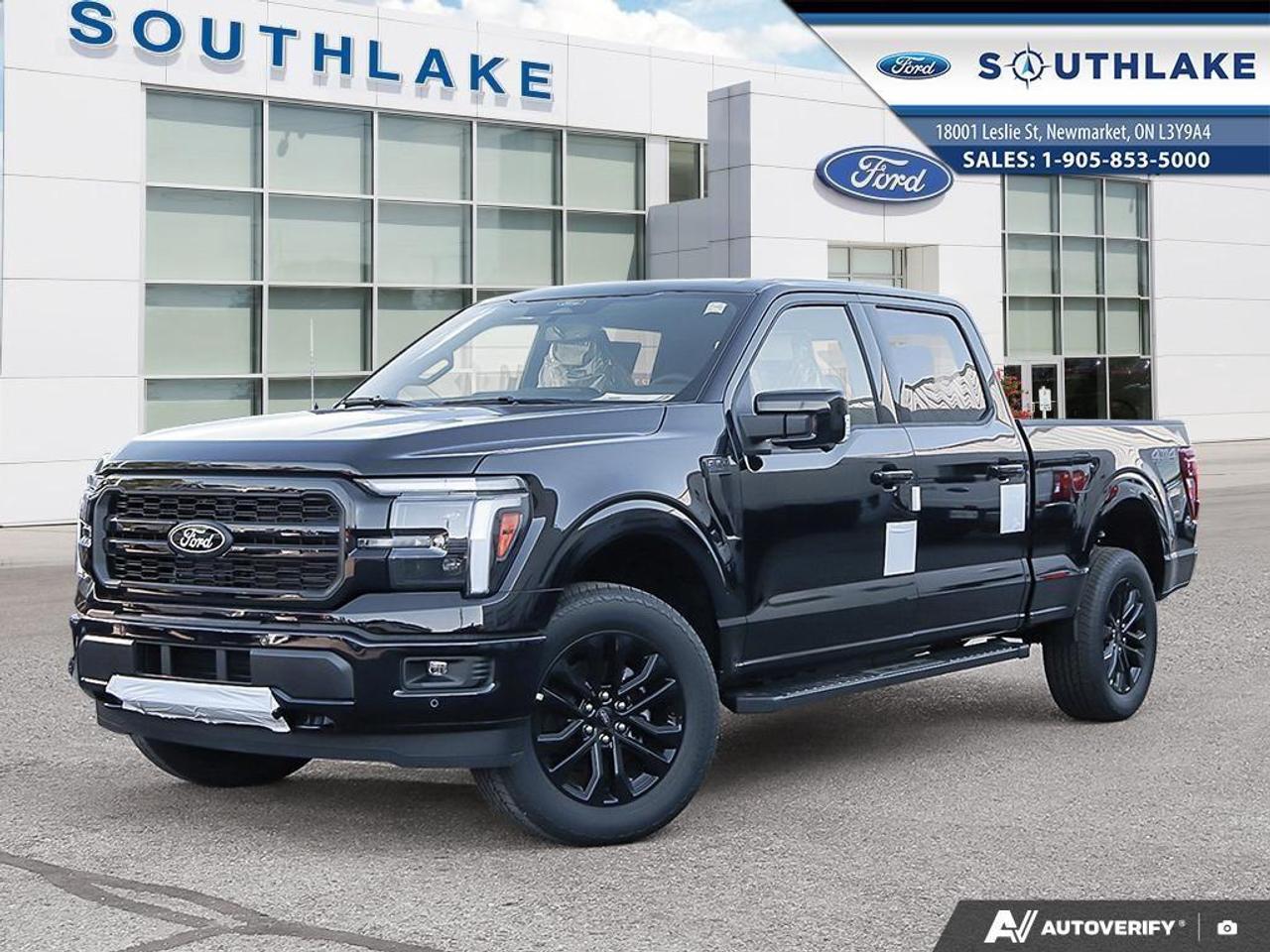 <p>Experience the power and sophistication of the new 2026 Ford F-150 Lariat 4WD SuperCrew, now available in a striking black finish. This truck is built on a robust 4×4 drivetrain, ensuring exceptional handling and performance across various terrains.</p><p>The exterior of this Ford F-150 is highlighted by the elegant Agate Black Metallic color, complemented by functional features like running boards and heated mirrors. Step inside to find a spacious interior featuring Black ActiveX trimmed seats that are both heated and ventilated, ensuring comfort in any weather. The twin panel moonroof adds a touch of luxury, while the smartly designed cabin offers premium styling and features.</p><p>This truck is packed with state-of-the-art technology and safety features. The tech-savvy driver will appreciate the navigation system, smart device integration, and a reliable wi-fi hotspot. Equipped with a comprehensive suite of safety options including lane assist, parking sensors, and an electronic locking system with a 3.55 axle ratio, your drives are assuredly safe. The adaptive cruise control system further enhances the driving experience, making long journeys comfortable and stress-free.</p><p>This Ford F-150 Lariat is perfect for families and adventurers alike who seek a blend of utility, luxury, and cutting-edge technology. With its powerful ENGINE: 3.5L V6 ECOBOOST and versatile selectable drive modes, from ECO to deep snow or mud, it's ready for any challenge. Contact Southlake Ford today to learn more about this remarkable new truck, designed to meet all your needs and preferences.</p> <p>Here at Southlake Ford we take great pains to make sure our inventory on our site is as up to date as possible so our stock availability is updated twice per day. We know you've spent hours researching your vehicle of choice so we want to make it as easy as possible once you've made your decision. If the vehicle is listed on on our website, it is either in stock, or in-transit and available. Vehicle ETA's can vary but we register the vehicle once you've purchased it so all programs/incentives are protected. </p><p>Now for the fun stuff! Southlake Ford is proud to be partnering with Overdrive Automotive for all of your aftermarket needs or modifications. Lift kits, tires, wheels, winches, you name it and we can get it done. See in store or on our social channels for more details or goto <a target=_blank rel=noopener noreferrer nofollow href=http://www.overdriveauto.com>www.overdriveauto.com</a> </p>