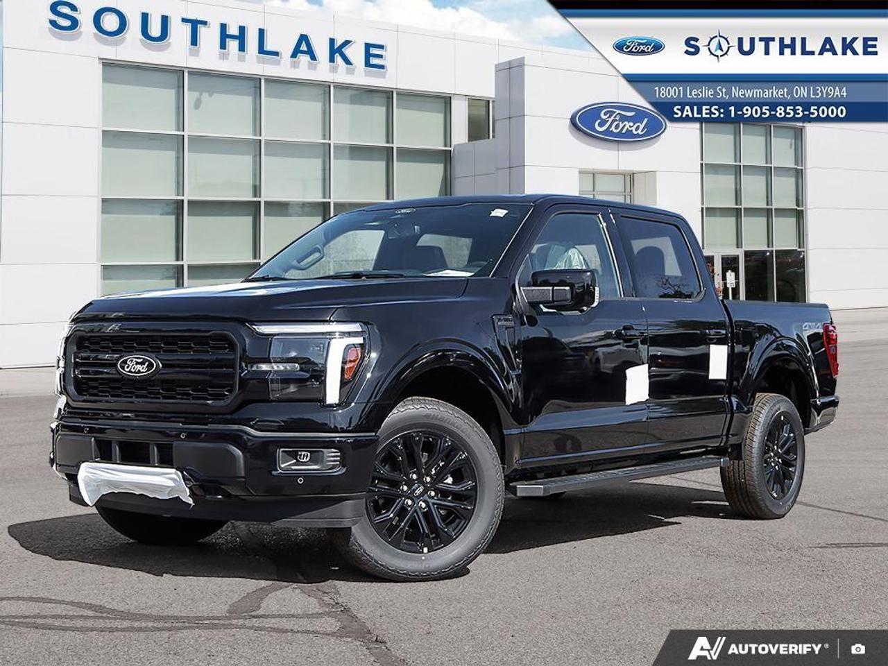 <p>The 2026 Ford F-150 Lariat, with its robust 4×4 drivetrain and smooth automatic transmission, is a new truck that promises exceptional handling on and off the road. Dressed in an elegant Agate Black Metallic, this truck makes a bold statement wherever it goes.</p><p>The exterior of the F-150 Lariat is complemented by running boards and a stylish twin-panel moonroof, inviting both function and style. Slip inside to be greeted by the comfort and luxury of Black ActiveX trimmed seating, featuring heated and ventilated 10-way power driver's seats and 8-way power passenger seats. With a smart console and floor shift, the design provides both space and sophistication.</p><p>This F-150 Lariat is packed with state-of-the-art technology tailored for modern driving. It includes a robust navigation system, a backup camera, and a suite of driver assistance features such as lane assist and adaptive cruise control. Stay connected wherever the road takes you thanks to Bluetooth connectivity, smart device integration, and a convenient Wi-Fi hotspot.</p><p>Perfectly suited for drivers who value power, luxury, and technological innovation, the 2026 Ford F-150 Lariat is ideal for those seeking a dependable companion for both work and leisure. Contact Southlake Ford today to see how this truck can be yours. Our team is ready to provide you with all the information you need to make this exceptional vehicle your own.</p> <p>Here at Southlake Ford we take great pains to make sure our inventory on our site is as up to date as possible so our stock availability is updated twice per day. We know you've spent hours researching your vehicle of choice so we want to make it as easy as possible once you've made your decision. If the vehicle is listed on on our website, it is either in stock, or in-transit and available. Vehicle ETA's can vary but we register the vehicle once you've purchased it so all programs/incentives are protected. </p><p>Now for the fun stuff! Southlake Ford is proud to be partnering with Overdrive Automotive for all of your aftermarket needs or modifications. Lift kits, tires, wheels, winches, you name it and we can get it done. See in store or on our social channels for more details or goto <a target=_blank rel=noopener noreferrer nofollow href=http://www.overdriveauto.com>www.overdriveauto.com</a> </p>