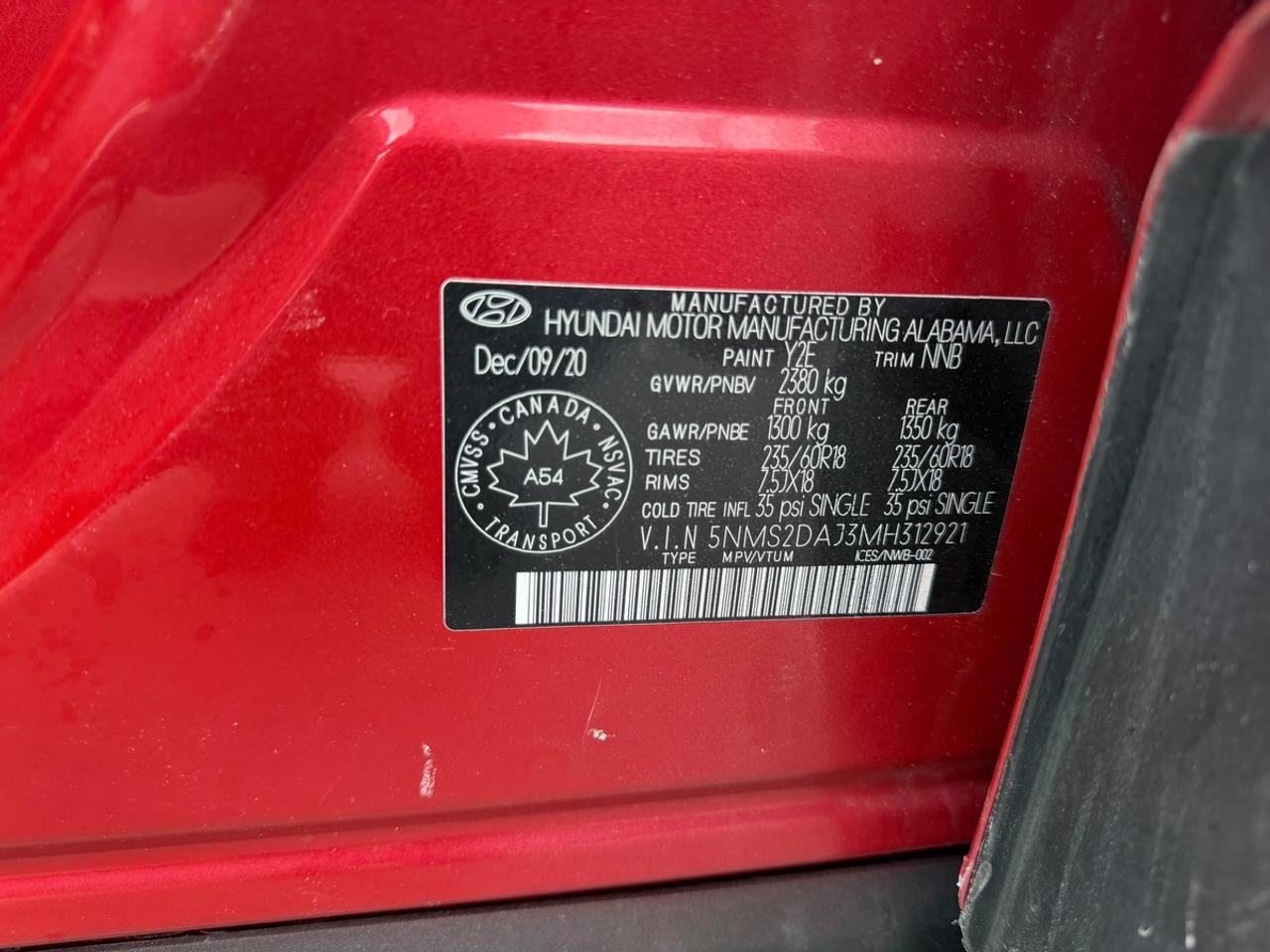 2021 Hyundai Santa Fe SEL Photo
