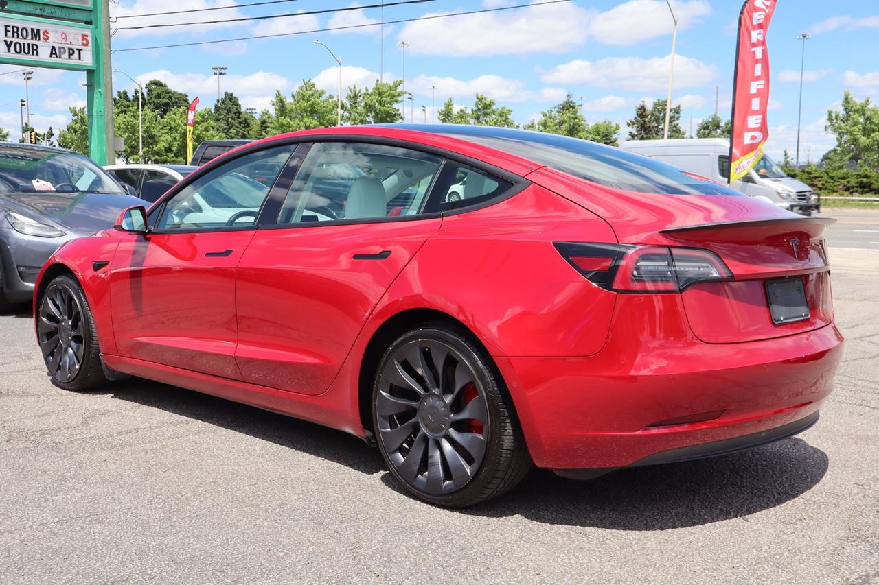 2022 Tesla Model 3 Performance   No Accident   White Interior Photo4