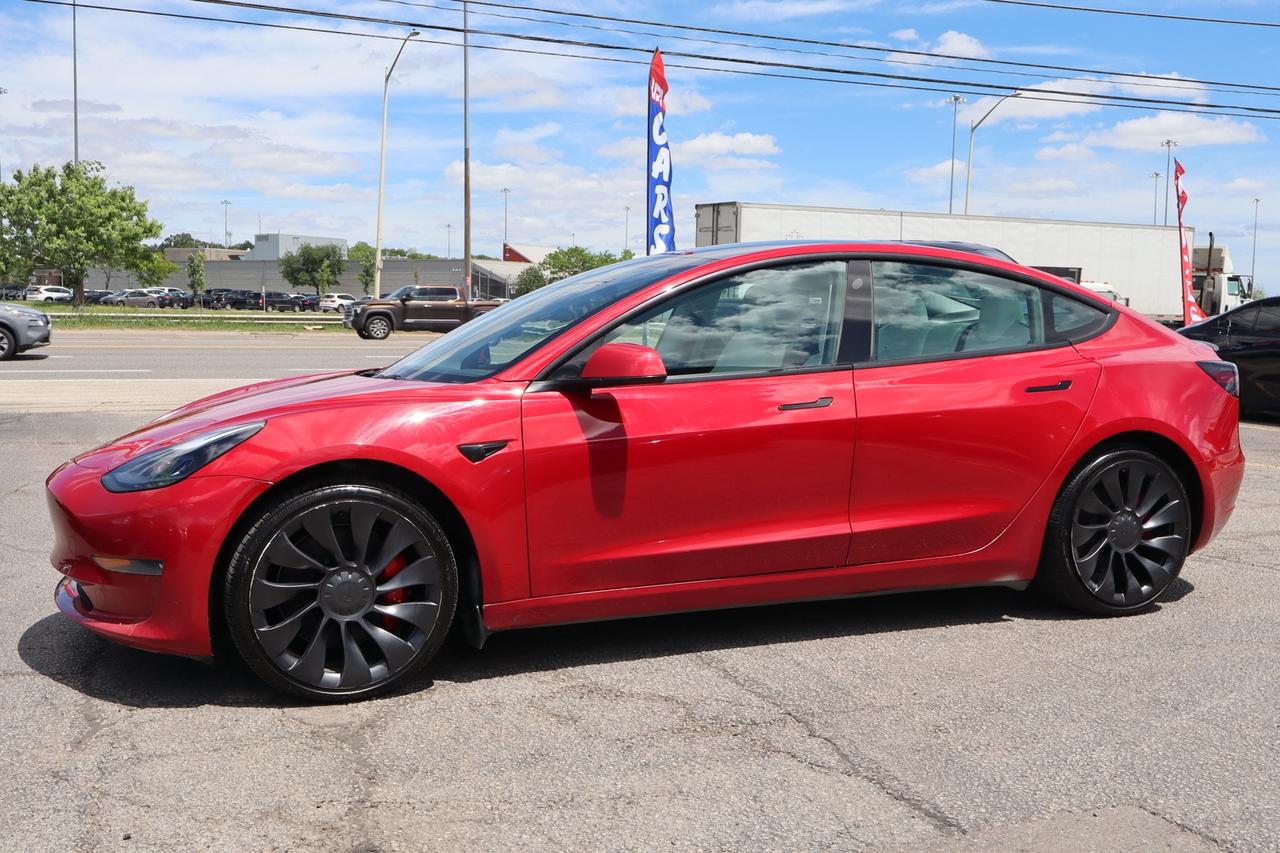 2022 Tesla Model 3 Performance   No Accident   White Interior Photo