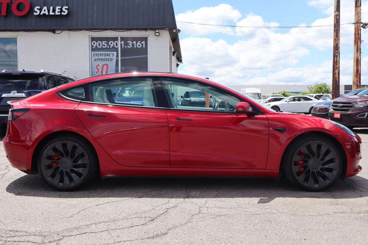 2022 Tesla Model 3 Performance   No Accident   White Interior Photo