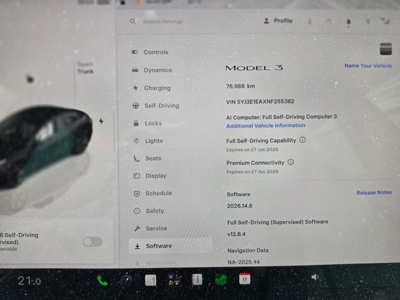 2022 Tesla Model 3 STANDARD RANGE PLUS-WHITE INTERIOR-LFP BATTERY-CERTIFIED Photo