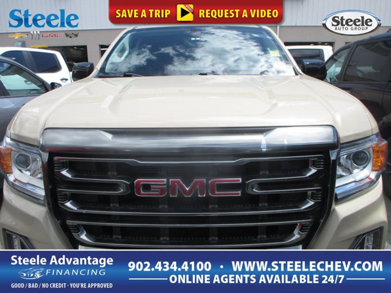 Finished in Desert Sand Metallic with a Black interior, this 2022 GMC Canyon 4wd At4 Cloth brings midsize truck capability with a confident, athletic look. Offered by Steele Chevrolet Buick GMC in Dartmouth, this used GMC pairs a 3.6-litre gas V6 engine, automatic transmission, and four-wheel drive for strong all-season versatility.With 32,521 km on the odometer, this GMC Canyon 4wd At4 Cloth is a smart choice for drivers who want practical truck utility without moving to a full-size pickup. Its four-door layout adds everyday ease, while the DOHC engine design supports smooth power delivery for commuting, weekend travel, and jobsite duty.FEATURES OF THE Canyon 4wd At4 ClothDistinct AT4 off-road focused characterFour-wheel drive for added tractionAutomatic transmission for easy drivingFour-door cab for daily practicalityTRUCK FEATURESStrong V6 power for hauling dutiesPickup box adds useful cargo flexibilityFour-wheel drive helps off-road confidenceMidsize size aids urban manoeuvrabilityADVANCED SAFETY FEATURESFour-wheel drive supports slippery road controlFour-door design improves passenger accessSolid truck stance inspires confidenceResponsive automatic setup aids smooth operationPERFORMANCE AND EFFICIENCY3.6-litre gas V6 engine outputDOHC design supports smooth performanceAutomatic transmission handles daily driving easily4 roues motrices means four-wheel driveCOMFORT AND CONVENIENCEFour full doors simplify cabin entryBlack interior offers clean appearanceMidsize proportions suit daily usePractical cabin fits work or errandsTECHNOLOGY AND CONNECTIVITYClear driver-focused truck control layoutAutomatic transmission reduces driving effortEasy-to-use cabin design philosophyUseful setup for everyday operationCARGO SPACEOpen pickup bed handles bulky gearTruck box suits weekend project loadsCabin and bed support versatile useMidsize footprint remains easy to parkThe 2022 GMC Canyon 4wd At4 Cloth stands out for buyers who need a truck that feels manageable in the city yet ready for rough weather and active weekends. The Desert Sand Metallic finish gives it a rugged, outdoors-ready appearance that fits the AT4 personality well without looking overdone.Its 3.6-litre V6 gas engine is a key strength. This powertrain is well known for delivering solid passing power and confident acceleration, especially when paired with an automatic transmission. Whether merging onto the highway, carrying tools in the bed, or heading out beyond pavement, this setup gives the truck a capable and composed feel.Four-wheel drive adds real value in Atlantic Canadian conditions. From winter streets in Dartmouth to muddy trails and cottage roads, the added traction helps this truck stay composed when surfaces become less predictable. For drivers who need one vehicle to cover work, recreation, and daily family use, that flexibility matters.Inside, the Black interior keeps the cabin simple and durable in appearance. The four-door configuration also makes this truck easier to live with every day, giving rear passengers better access and making it easier to load bags, groceries, or personal gear behind the front row.The midsize format is another major advantage. This GMC offers the utility people want from a pickup while remaining easier to park, turn, and place in tighter spaces than a larger truck. That balance makes it appealing for drivers who want real truck function without unnecessary bulk.WHAT OTHER OWNERS LIKEStrong V6 power in daily drivingManageable size with truck versatilityFour-wheel drive for seasonal confidenceUseful bed for work and gearThis 2022 GMC Canyon 4wd At4 Cloths VIN is: 1GTG6FEN3N1258700.