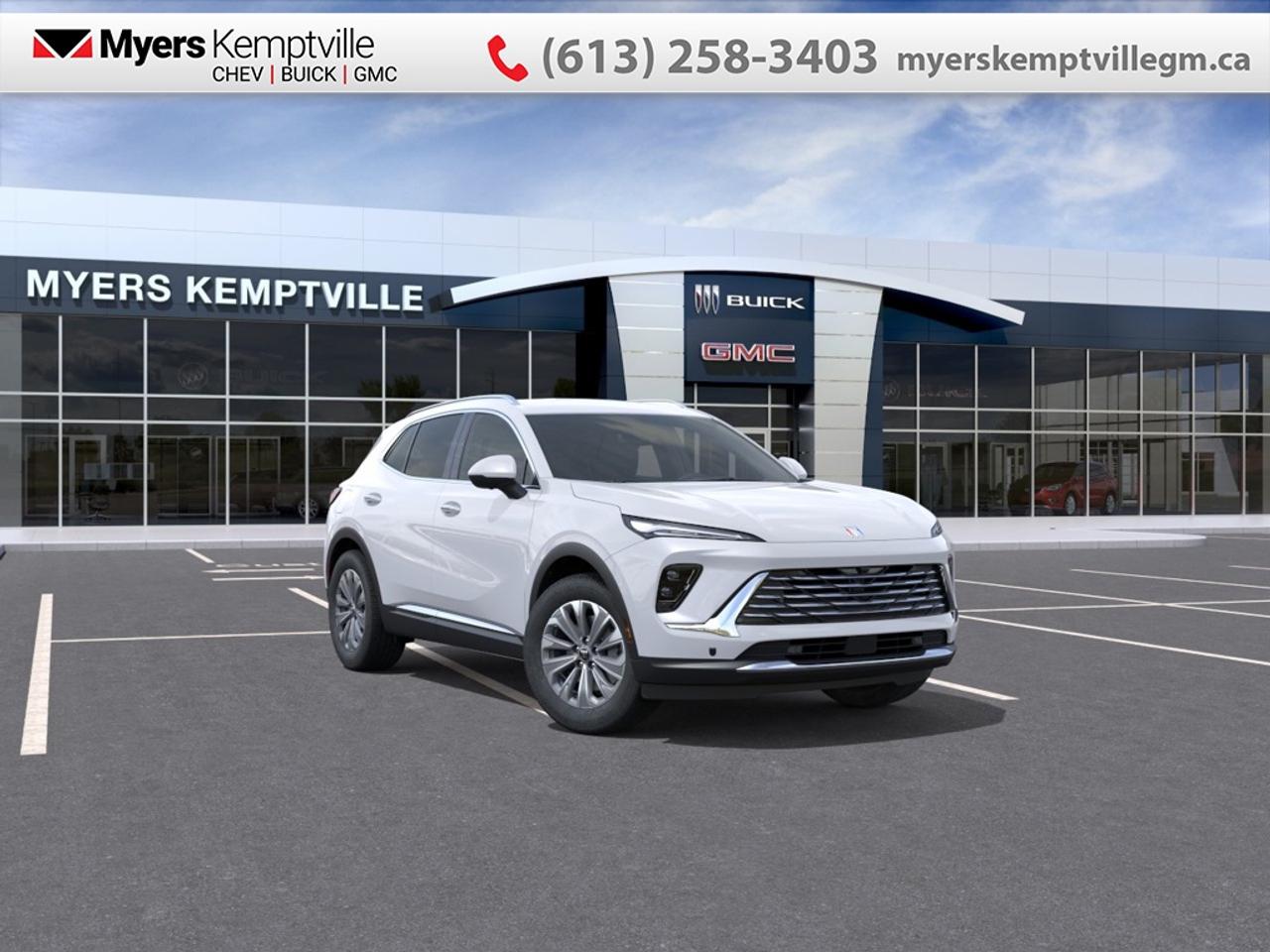 <b>360 Camera,  Wireless Charging,  Power Liftgate,  Remote Start,  Heated Steering Wheel!</b><br> <br> At Myers, we believe in giving our customers the power of choice. When you choose to shop with a Myers Auto Group dealership, you dont just have access to one inventory, youve got the purchasing power of an entire auto group behind you!<br> <br> SPECIAL! EMPLOYEE PRICING ON NOW! Was $50108. Now $47295! $2813 discount until Aug 31!  <br> <br/>Stylish, smart and thoughtfully crafted the 2026 Envision brings premium SUV appeal without compromise.<br> <br>The 2026 Buick Envision offers drivers a sophisticated crossover experience that pairs elegant design with modern technology and capable handling. Inside, youll enjoy a cabin filled with refined touches, intuitive controls and the kind of comfort suited for daily needs or longer drives. With all-wheel drive as standard, thoughtful amenities, and Buicks commitment to safety, the Envision presents a compelling option for those seeking upscale performance in a compact SUV.<br> <br>This Summit White SUV has an Automatic transmission and is powered by a 228HP 2.0L 4 Cylinder Engine. <br> <br> Our Envisions trim level is Preferred. This great-looking SUV is decked with great standard features such as power liftgate for rear cargo access, an HD surround vision system, a wireless charging pad for mobile devices, and an ultra-wide infotainment screen with wireless Apple CarPlay and Android Auto. Safety features include adaptive cruise control, blind zone steering assist, lane keep assist with lane departure warning, rear park assist, and rear cross traffic braking. Additional features also include remote engine start, keyless open, a heated steering wheel, heated front seats, and even more. This vehicle has been upgraded with the following features: 360 Camera, Wireless Charging, Power Liftgate, Remote Start, Heated Steering Wheel, Adaptive Cruise Control, Blind Spot Detection.<br><br> <br>To apply right now for financing use this link: <a href=https://www.myerskemptvillegm.ca/finance/ target=_blank>https://www.myerskemptvillegm.ca/finance/</a><br> <br/>Weve discounted this vehicle $2813. <br> Buy this vehicle now for the lowest bi-weekly payment of <b>$286.20</b> with $0 down for 84 months @ 2.79% APR O.A.C. ( Plus applicable taxes - **Rebates may not be applicable on all purchase types [cash, lease, or finance]. Eligibility and conditions may vary. Please see dealer for full details and confirmation of eligibility. ). Incentives expire 2026-08-31. See dealer for details. <br><br>Your journey to better driving experiences begins in our inventory, where youll find a stunning selection of brand-new Chevrolet, Buick, and GMC models. If youre looking to get additional luxuries at a wallet-friendly price, dont just pick pre-owned -- choose from our selection of over 300 Myers Approved used vehicles! Our incredible sales team will match you with the car, truck, or SUV thats got everything youre looking for, and much more. o~o
