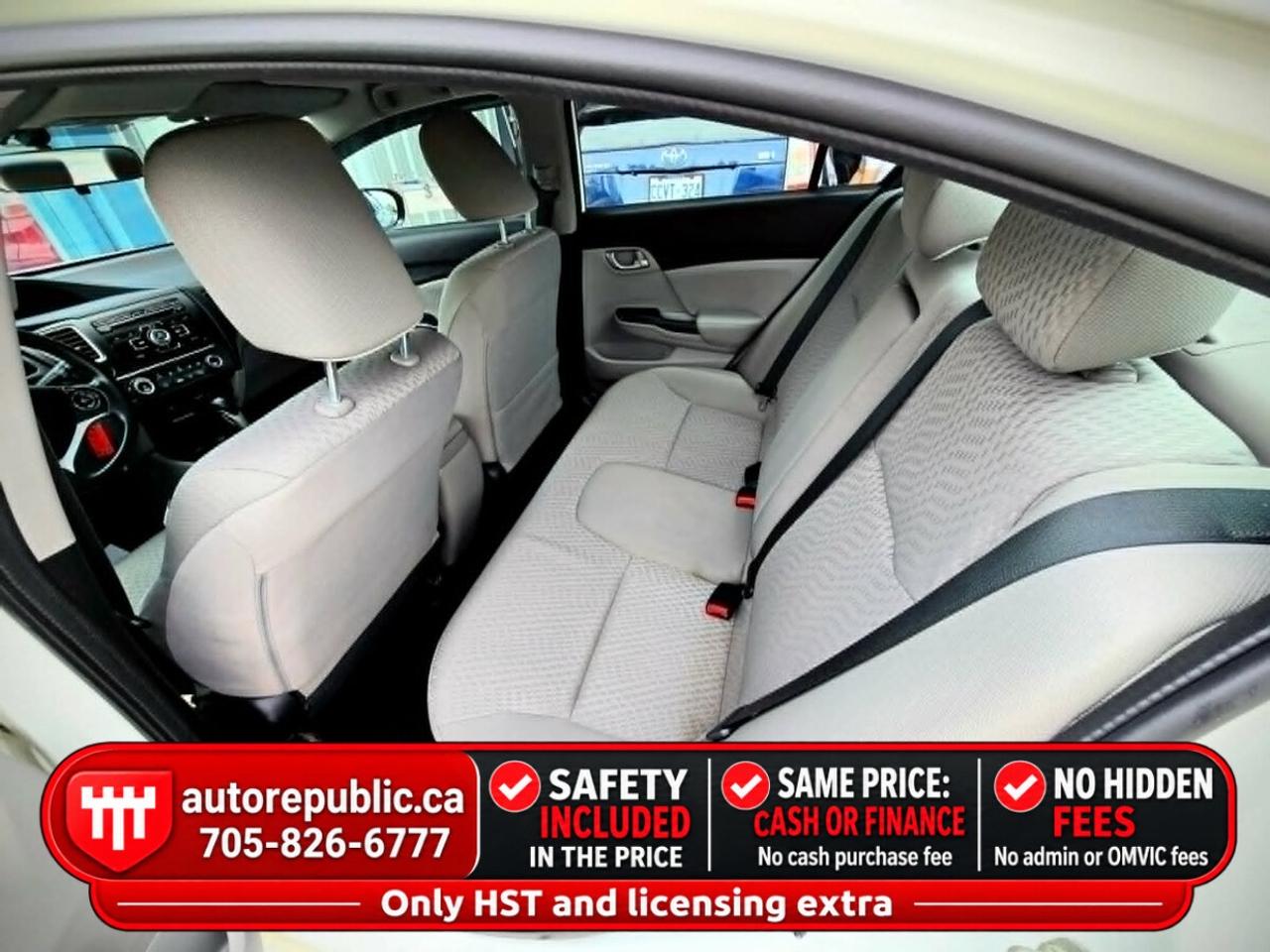 2014 Honda Civic LX Certified Mint Condition Oil Sprayed One Owner Photo