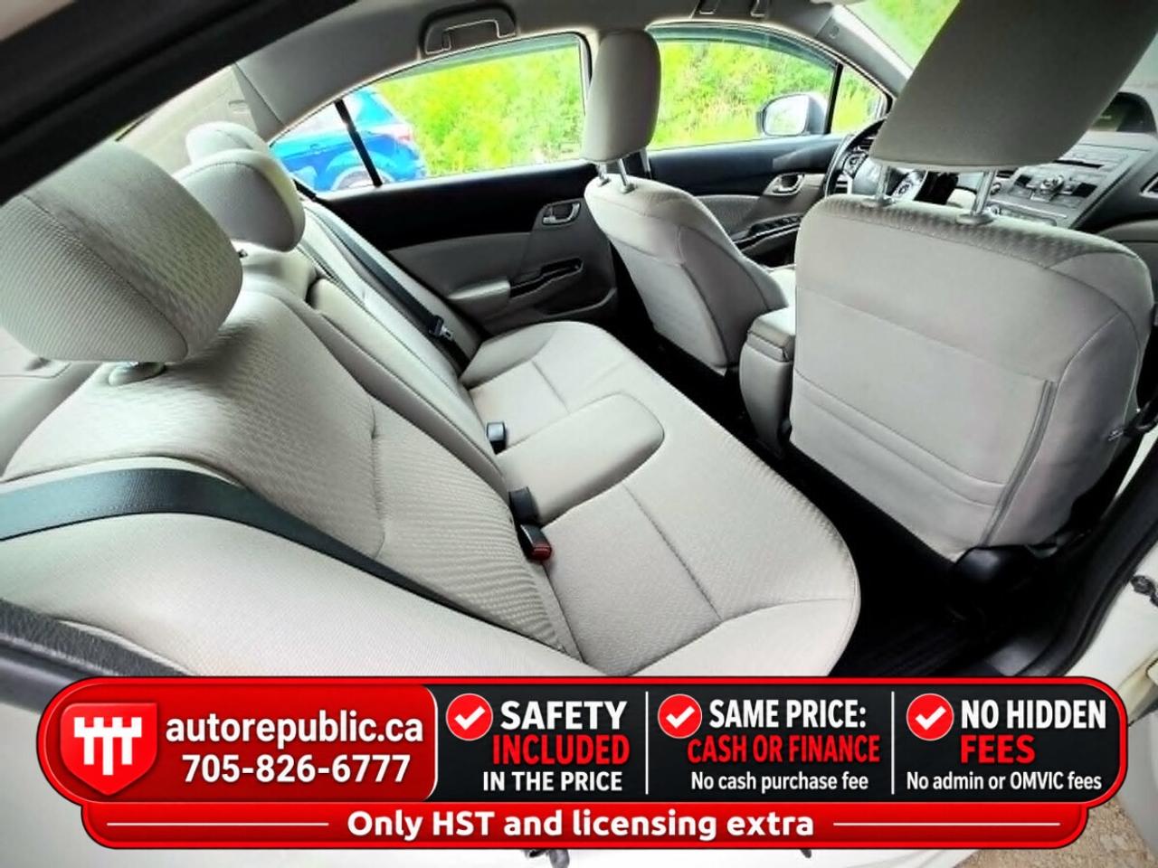 2014 Honda Civic LX Certified Mint Condition Oil Sprayed One Owner Photo