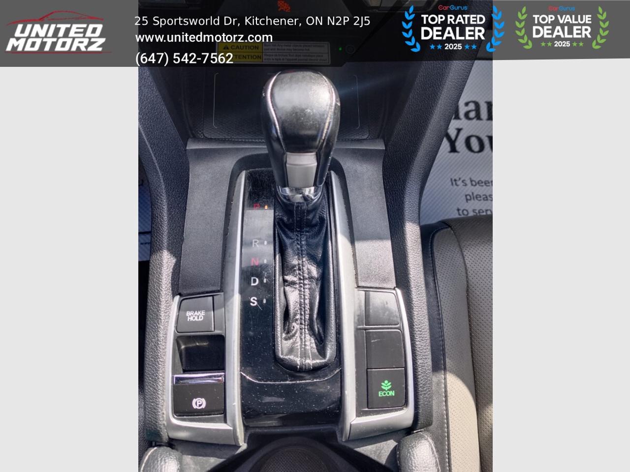 2016 Honda Civic Touring~SAFETY CERTIFIED~Honda Sensing Pkg.~ Photo