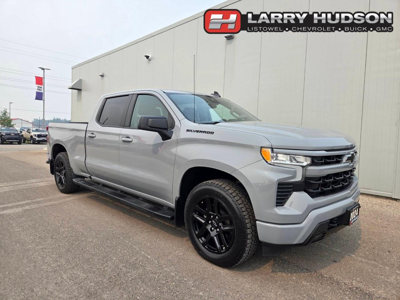 <p><span style=color:rgb( 0 , 0 , 0 )>One Owner! This Jam packed Silverado features a 5.3L Ecotec 3 V8 Engine, 10-Speed Automatic Transmission, Slate Grey Metallic Exterior, Jet Black Cloth Interior, Heated Driver and Front Outboard Passenger Seats, Front Bench Seats with Armrest/ Underseat Storage, 10-way Powered Driver Seat, Keyless Entry, Remote Start, Push Button Start, HD Rear Vision Camera, Lane Departure Warning with Lane Keep Assist, Forward Collision Alert, Automatic Emergency Braking, Heated Wrapped Steering Wheel, Cruise Control, 13.4 Diagonal Touchscreen Chevrolet Infotainment 3 Premium With Google Built-In Compatibility, Wireless Apple Carplay/ Android Auto, Bluetooth, Teen Driver Settings, Dual Zone Climate Control, EZ Lift, Power Lock and Release Tailgate, Power Adjustable Heated Mirrors, Autotrac Transfer Case, Trailering Package with Hitch Guidance, Trailer Brake Controller, LED Reflector Headlamps, LED Fog Lamps, LED Taillamps, Chevytec Spray-On Bedliner, Black Full Length Assist Steps, Tire Pressure Monitor, 20 Gloss Black Painted Aluminum Wheels, Onstar Services Available, Onstar 4G LTE Wi-Fi Hotspot Capable, SiriusXM Satellite Radio Services Available.</span></p><p></p><p><span style=color:rgb( 34 , 34 , 34 )><em>The Larry Hudson Group is a family run automotive organization that has enjoyed growth for over 42 years of business. We have a great selection of new inventory and what we feel are the best reconditioned used cars in Ontario. Hudsons NEED your trade. We can offer you top market value for your current vehicle. Please come and partake in a great buying experience with the Larry Hudson Group in Listowel. FREE CarFax report available with every used vehicle!</em></span></p>