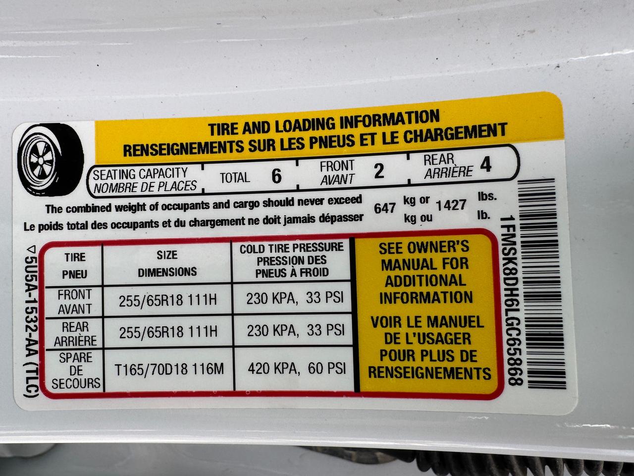 2020 Ford Explorer XLT AWD+CLEAN CARFAX+LEATHER+POWER GATE Photo