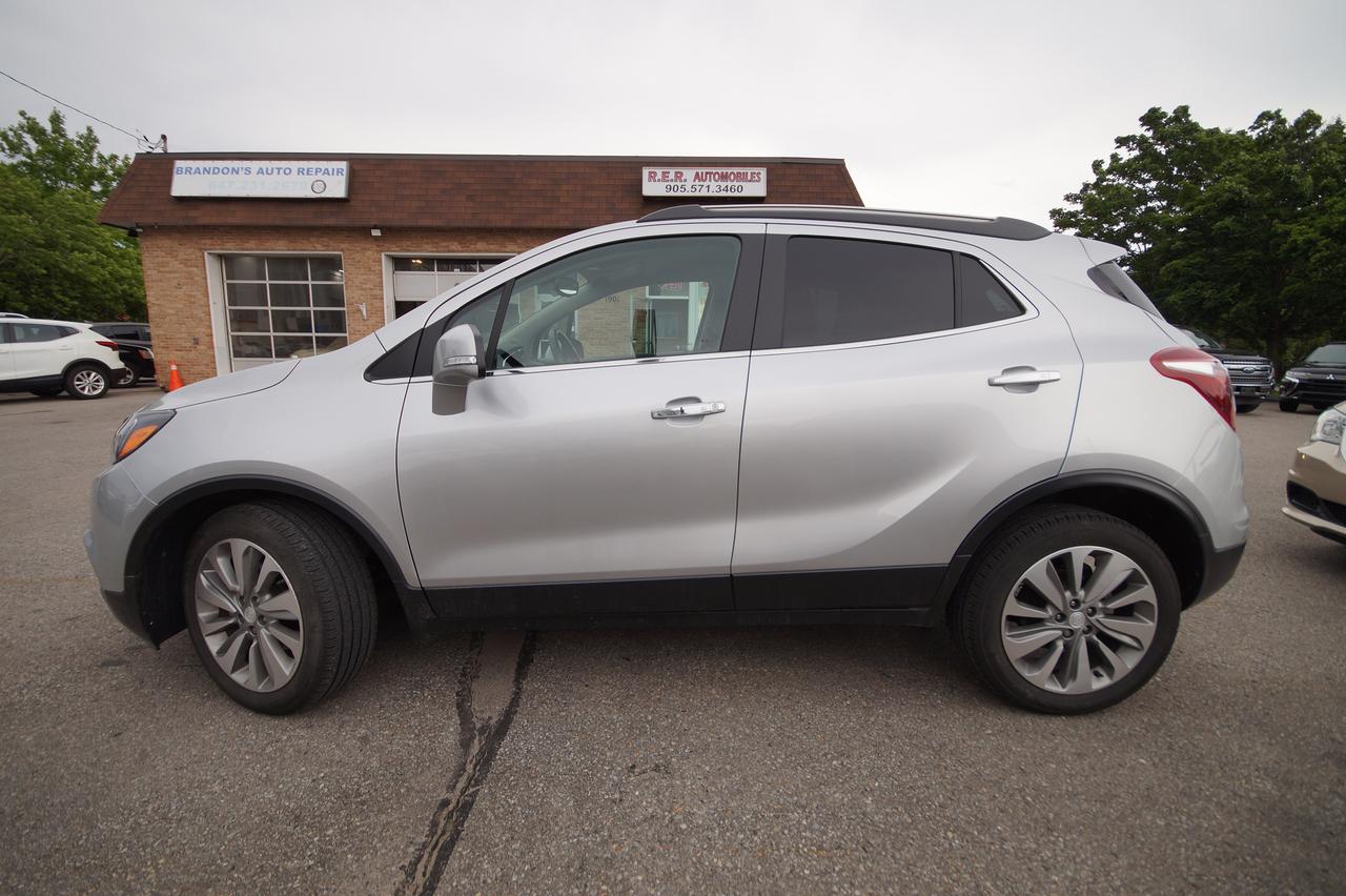 <p>Experience the perfect blend of style, versatility, and comfort with this pre-owned 2019 Buick Encore Preferred, now available at R.E.R. Automobiles Ltd. This stylish silver SUV crossover is designed for those who appreciate refined driving and practical functionality. Inside, the elegant black and cream interior creates a sophisticated and inviting atmosphere, making every journey a pleasure. With only 15,468 kilometers on the odometer, this Buick Encore Preferred is ready to provide many more miles of reliable and enjoyable driving for its next owner.</p><p>This 2019 Buick Encore Preferred is a fantastic choice for navigating city streets or embarking on weekend getaways. Its compact yet capable SUV body style offers a commanding view of the road, while the smooth automatic transmission and front-wheel drive ensure confident handling. Whether youre commuting to work or heading out for an adventure, this Buick Encore provides a comfortable and efficient ride.</p><p>Here are five standout features of this exceptional 2019 Buick Encore Preferred:</p><ul><li><strong>Sophisticated Two-Tone Interior:</strong> Step into a cabin that exudes elegance with its striking black and cream upholstery, creating a modern and upscale feel.</li><li><strong>Low Kilometers for Extended Enjoyment:</strong> With an incredibly low 15,468 km, this Encore has barely been broken in, promising years of worry-free driving ahead.</li><li><strong>Compact SUV Versatility:</strong> Enjoy the elevated driving position and adaptable cargo space of an SUV, perfect for both urban errands and spontaneous road trips.</li><li><strong>Smooth Automatic Transmission:</strong> Experience seamless gear changes and a relaxed driving experience thanks to the efficient automatic transmission.</li><li><strong>Refined Buick Comfort:</strong> Buick is renowned for its comfortable ride, and this Encore Preferred delivers precisely that, ensuring every drive is a smooth and pleasant one.</li></ul><p><strong><em>Powered by AutoIntelligence&trade;</em></strong></p><p>Vehicle information has been generated using artificial intelligence and is provided for informational purposes only. While efforts are made to ensure accuracy, please confirm all details directly with the dealer.</p>
