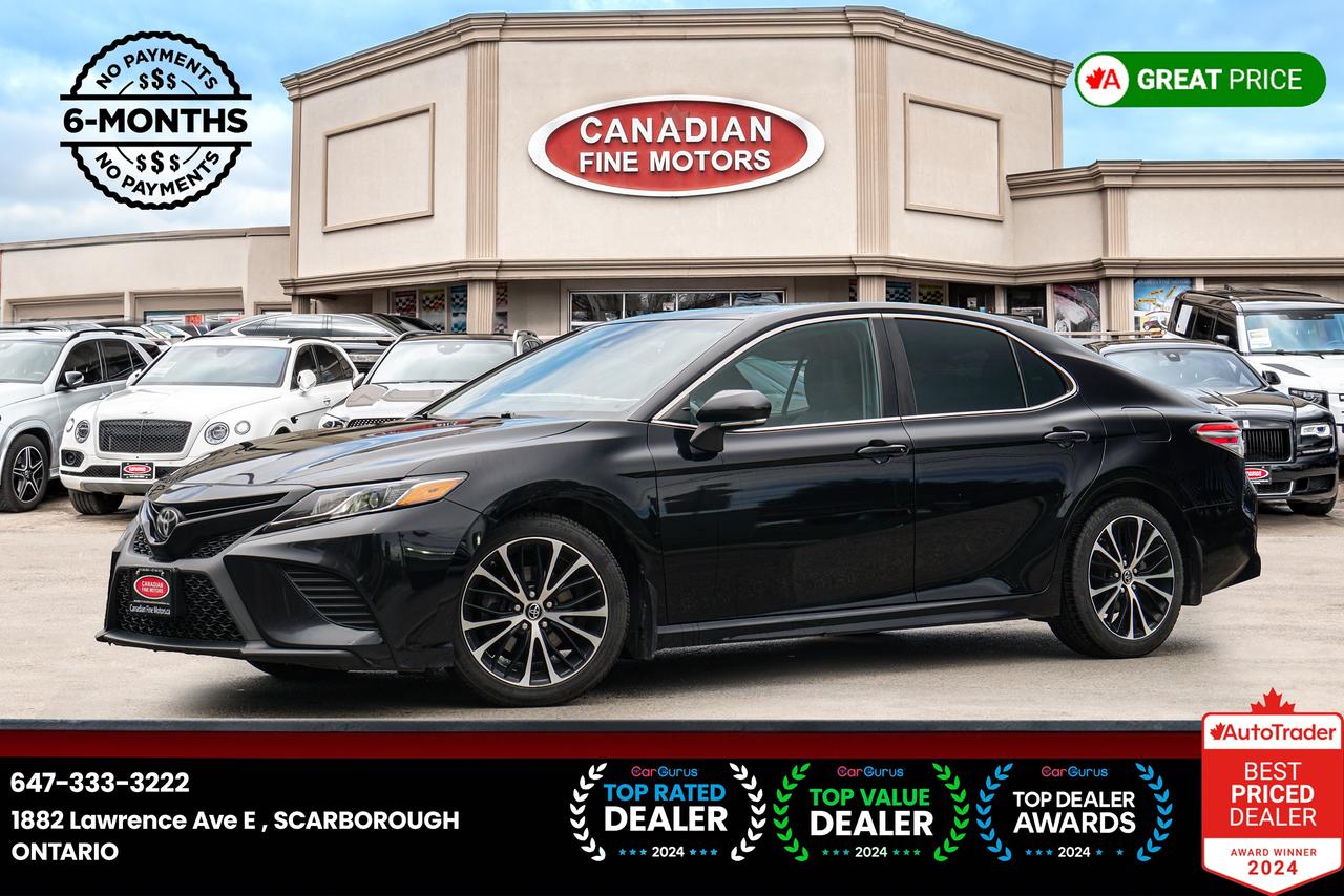 2018 Toyota Camry SE | LEATHER SEATS | SUNROOF | HEATED SEATS | CAM Photo0