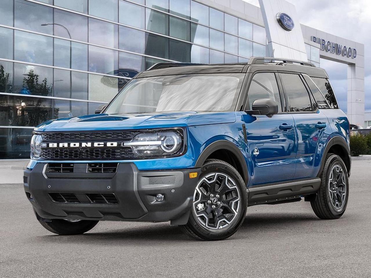 The 2026 Ford Bronco Sport Outer Banks is a capable, well-equipped SUV that delivers genuine off-road credibility without sacrificing everyday comfort. With just 26 km on the odometer, a punchy 1.5L 3-cylinder engine, and full-time 4WD, this Outer Banks trim adds a premium layer of features that set it apart from the base Bronco Sport lineup.

- Brand new with only 26 km  effectively untouched
- Part and full-time 4WD with Hill Hold Control for confident off-road and winter driving
- Adaptive Cruise Control with Stop-and-Go for relaxed highway commuting
- Heated leatherette steering wheel and voice-activated dual-zone automatic climate control for year-round comfort
- BLIS Blind Spot Information System with Rear Cross-Traffic Braking for added peace of mind in traffic
- Advanced driver assistance suite including Lane Centering, Driver Monitoring Alert, Evasion Assist, and Collision Mitigation-Front
- LED projector beam headlamps with Automatic High-Beams and front fog lamps for enhanced visibility
- 225/60R18 All-Season tires ready for whatever the season brings

Ready to make it yours? Visit us at Birchwood Ford or explore your options at www.birchwoodford.ca. You can reserve this vehicle online, start your purchase from home, or book a test drive at a time that works for you. Have questions? Our team is happy to walk you through every detail  reach out anytime.
Birchwood Ford is your choice for New Ford vehicles in Winnipeg. 

At Birchwood Ford, we hold ourselves to the highest standard. Our number one focus is customer satisfaction which has awarded us the Ford of Canadas Presidents Award for 5 consecutive years. This honour is presented to Ford dealers that have proven outstanding results in Sales and Customer Service Excellence.

Are you a newcomer to Canada, recent graduate, first time car buyer or physically challenged? Ask us about our exclusive rebates and how they may apply to you.
 
Interested in seeing/hearing more? Book a test drive or give us a call at (204) 661-9555 and we can help you with whatever you need!

Dealer permit #4454
Dealer permit #4454