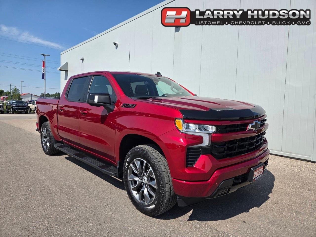 <p><span style=color:rgb( 0 , 0 , 0 )>One Owner! This fully loaded Silverado features a Duramax 3.0L Turbo-Diesel Engine, 10-Speed Automatic Transmission, Radiant Red Tintcoat, Jet Black Leather Interior, Powered Sunroof, Heated Front Bucket Seats with Centre Console, 10-way Powered Driver Seat, Keyless Entry, Remote Start, Push Button Start, Power Sliding Rear Window, HD Surround Vision, Front/ Rear Park Assist, Automatic Emergency Braking, Forward Collision Alert, Front Pedestrian Braking, Lane Departure Warning with Lane Keep Assist, Rear Pedestrian Alert, Rear Cross Traffic Braking, Heated Wrapped Steering Wheel, Cruise Control, 13.4 Diagonal Colour Touchscreen Chevrolet Infotainment 3 Premium with Google Built-In and Navigation Capability, Wireless Apple Carplay/ Android Auto, Bluetooth, Bose Sound System, Teen Driver Settings, Dual Zone Automatic Climate Control, EZ Lift/ Power Lock and Release Tailgate, Power Adjustable Heated Exterior Mirrors, 2-Speed Autotrac Transfer Case, Auto locking Rear Differential, Dual Exhaust System, Trailering Package with Hitch Guidance, Stabiltrak With Trailer Sway Control and Hill Start Assist, Trailer Side Blind Zone Alert, Trailer Camera Provisions, LED Headlamps, LED Foglamps, LED Taillamps, Black Assist Steps, Chevytec Spray-On Bedliner, Tire Pressure Monitor, 20 Aluminum Wheels, Onstar Services Available, Onstar 4G LTE Wi-Fi Hotspot Capable, SiriusXM Satellite Radio Services Available.</span></p><p><span style=color:rgb( 0 , 0 , 0 )>*</span><span style=color:rgb( 34 , 34 , 34 )>Damage Reported: 03/2026 - Minor Damage to front end - currently in repair (front bumper).</span></p><p></p><p><span style=color:rgb( 0 , 0 , 0 )><em>The Larry Hudson Group is a family run automotive organization that has enjoyed growth for over 42 years of business. We have a great selection of new inventory and what we feel are the best reconditioned used cars in Ontario. Hudsons NEED your trade. We can offer you top market value for your current vehicle. Please come and partake in a great buying experience with the Larry Hudson Group in Listowel. FREE CarFax report available with every used vehicle!</em></span></p>