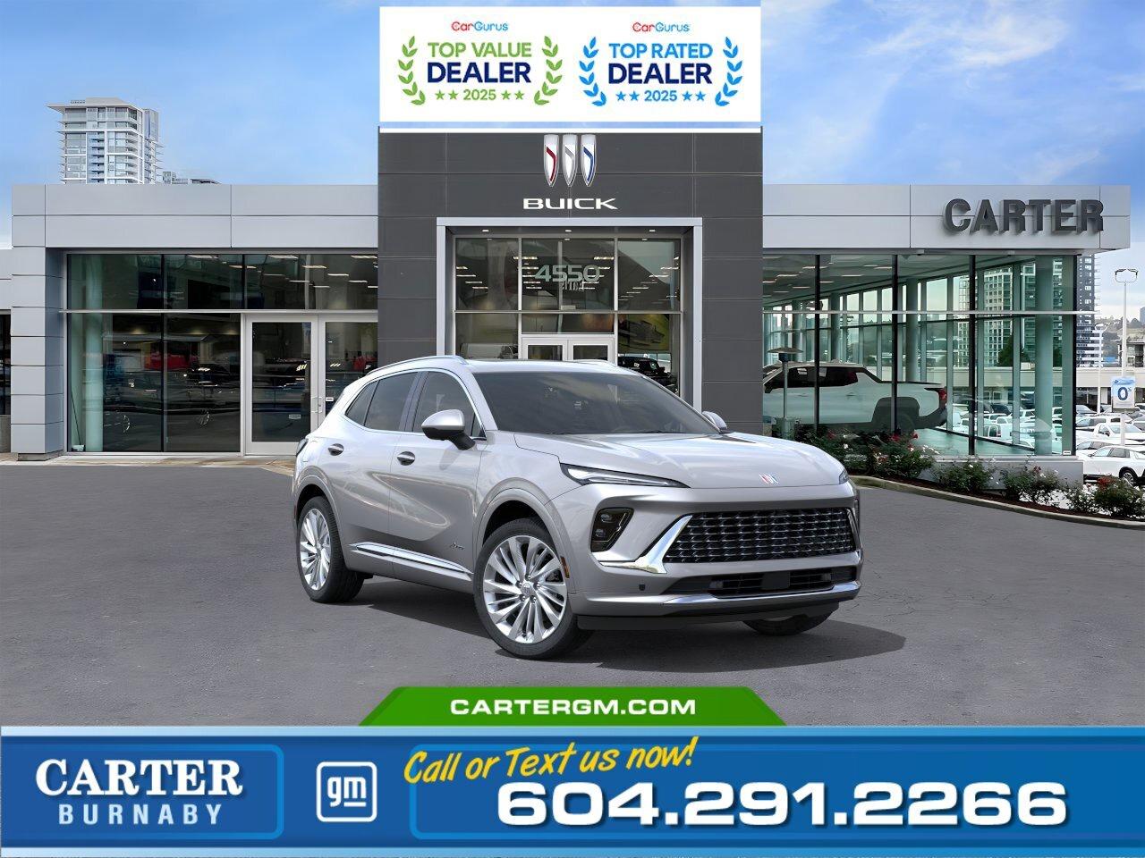 WHY CARTER GM BURNABY?  - An unrivalled vehicle purchasing experience! - Exceeding our loyal customers expectations since 1963 - 4.5 Google star rating with 2,300+ customer reviews) - CarGurus Top-Rated Dealer 2025 Award - CarGurus Top Value Dealer 2025 Award - Vehicle trades welcome! Best price guaranteed! - We provide upfront pricing, zero hidden fees, and 100% transparency - Fast approvals and 99% acceptance rates (no matter your current credit status!) - Multilingual staff (many languages spoken) - Comfortable non-pressured environment with in-store television, WIFI and a childrens play area! - In-store restaurant: fresh daily menu        Were here to help you drive the vehicle you want, the vehicle you deserve! QUESTIONS? GREAT! WEVE GOT ANSWERS! To speak with a friendly vehicle specialist - CALL NOW! The advertised price includes all standard dealer fees and any applicable manufacturer or dealer incentives. It does not include applicable taxes, licensing, insurance, or optional products or services. Dealer fees will be clearly broken out and itemized on the bill of sale, maximum total of fees $699.00. Prices are shown in Canadian dollars. While we make every effort to ensure accuracy, vehicle details, pricing, options, and availability are subject to change without notice. Please confirm all information with dealership sales management before purchase. Dealer Code: 81129