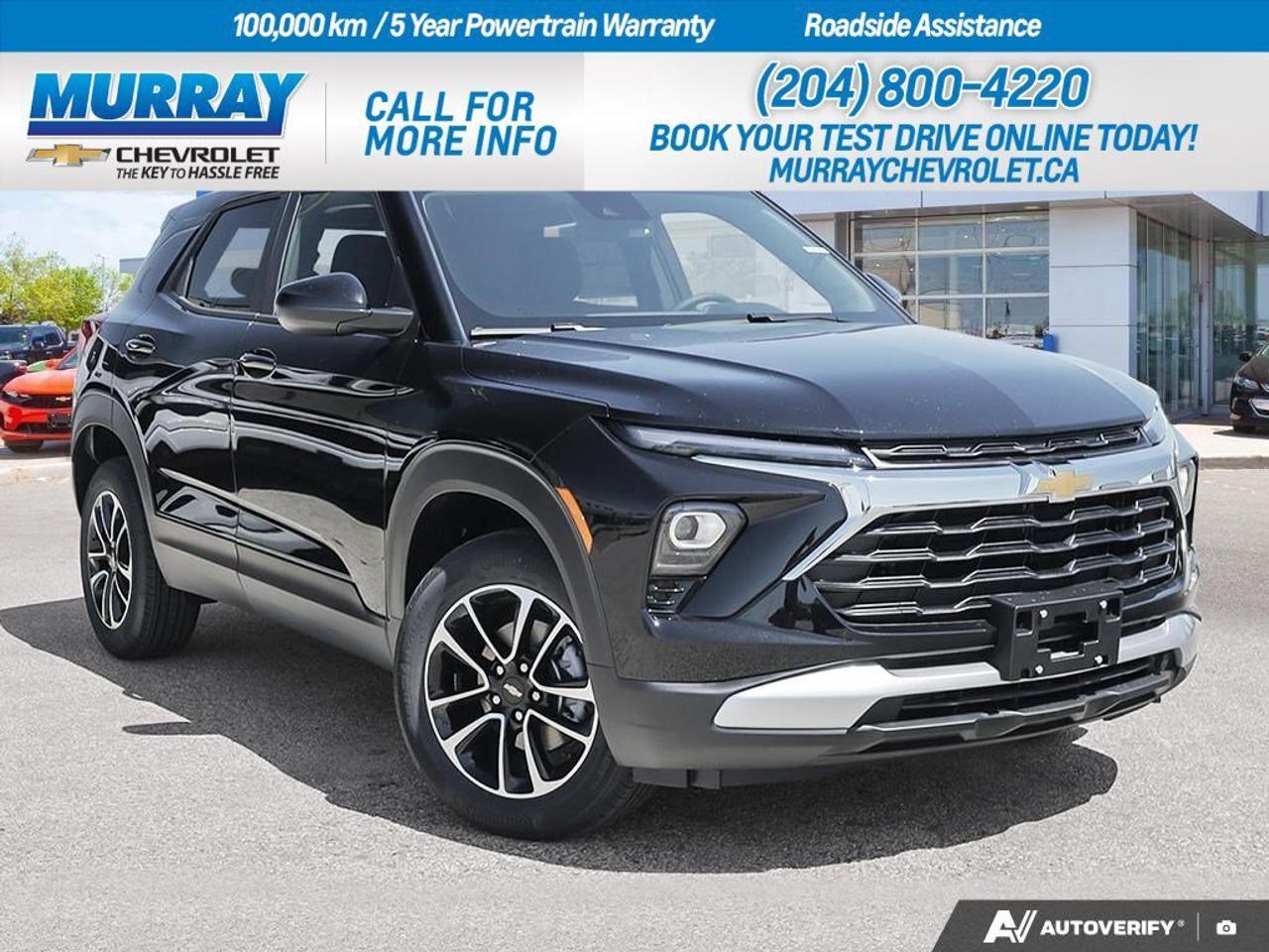 * TRANSMISSION 9-SPEED AUTOMATIC * * ENGINE BLOCK HEATER * * CONVENIENCE PACKAGE *  Experience unparalleled performance and versatility with the 2026 Chevrolet Trailblazer LT, the ideal sport utility vehicle for city driving and weekend adventures. Its robust Turbocharged Gas I3 1.3L engine with 155 hp ensures a lively drive, while the advanced 9-Speed Automatic transmission provides a smooth and responsive ride.  Perfectly suited for the bustling streets of Winnipeg, the Trailblazers All Wheel Drive system gives you the confidence to tackle any road condition. The sophisticated Convenience Package elevates your ride with automatic climate control, wireless charging, and a power liftgate for ultimate convenience.  Inside, the Trailblazer boasts a sleek Jet Black cloth interior, complemented by modern features like a heated steering wheel and front heated seats, ensuring a comfortable journey no matter the weather. Stay connected with Bluetooth and Smart Device Integration, while safety is prioritized with Lane Departure Warning, Blind Spot Monitor, and a Rear Parking Aid.  Dealer Permit #1740
