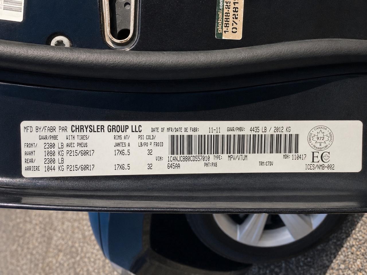 2012 Jeep Compass Sport | AS IS | FWD Photo