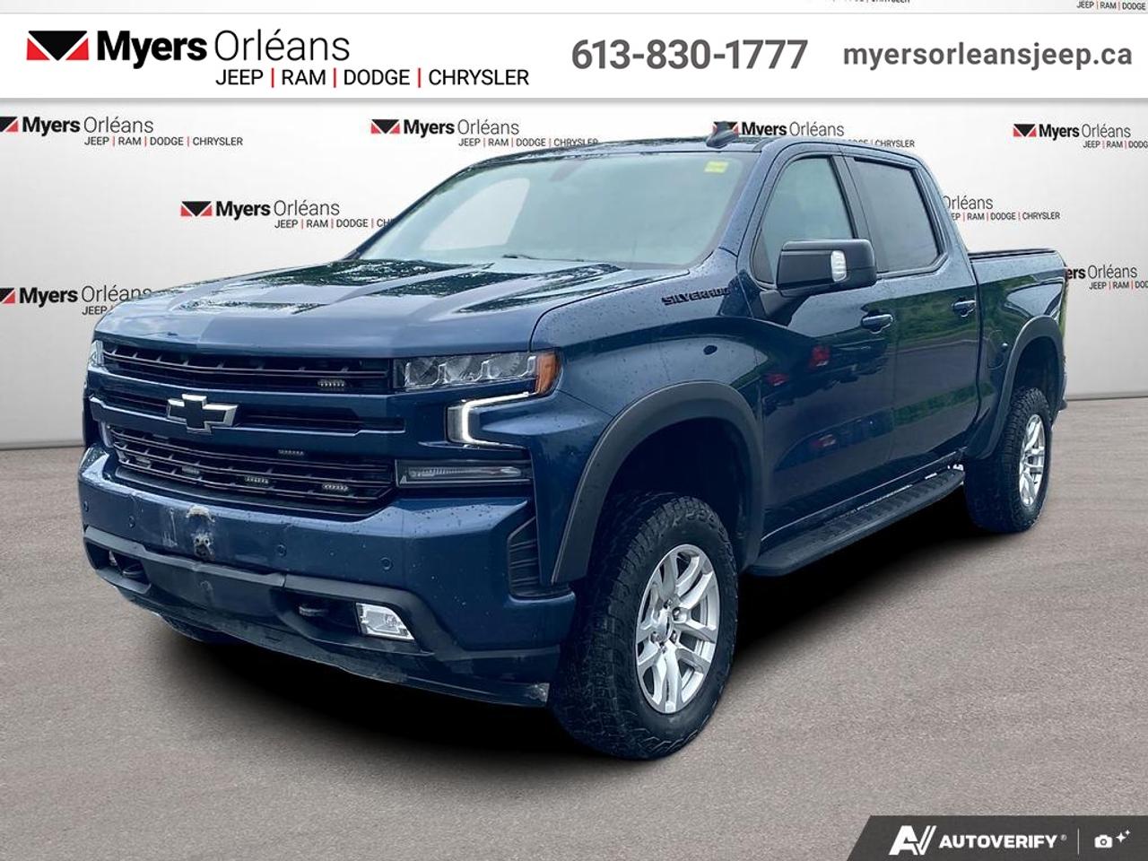 <b>Remote Start,  Aluminum Wheels,  Apple CarPlay,  Android Auto,  LED Lights!</b><br> <br>  Compare at $34675 -  is just $33995! <br> <br>A versatile bed and a smartly designed interior makes this Chevrolet Silverado the ultimate workhorse for any weekend adventure. This 2022 Chevrolet Silverado 1500 LTD is for sale today in Orleans.<br> <br>Redesigned in 2022 the Chevy Silverado 1500 is functional and ergonomic, suited for the work-site or family life. Bold styling throughout gives it amazing curb appeal and a dominating stance on the road, while the its smartly designed interior keeps every passenger in superb comfort and connectivity on any trip. With brawn, brains and reliability, this pickup was built by truck people, for truck people, and comes from the family of the most dependable, longest-lasting full-size pickups on the road.<br> <br>This Crew Cab 4X4 pickup has 124,203 km. Its Northsky Blue M in colour. It has an Automatic transmission and is powered by a 355HP 5.3L 8 Cylinder Engine. <br> <br> Our Silverado 1500 LTDs trim level is RST. Stepping up to this Silverado 1500 RST is a great choice as it comes loaded with premium features like stylish aluminum wheels, a larger 8 inch touchscreen, Apple CarPlay and Android Auto, Chevrolet MyLink, bluetooth streaming audio, remote engine start and keyless entry plus an EZ-Lift tailgate. Additional features also include signature LED lights and LED cargo area lighting, body coloured bumpers and trim, and a 10-way power driver seat, cruise control, steering wheel audio controls, a rear vision camera, dual-zone climate control, teen driver technology, LED fog lights and 4G LTE hotspot capability. This vehicle has been upgraded with the following features: Remote Start, Aluminum Wheels, Apple CarPlay, Android Auto, LED Lights, Touch Screen, EZ-Lift Tailgate.<br> <br>To apply right now for financing use this link: <a href=https://www.myersorleansjeep.ca/apply-for-financing/ target=_blank>https://www.myersorleansjeep.ca/apply-for-financing/</a><br> <br/>Buy this vehicle now for the lowest weekly payment of <b>$114.39</b> with $0 down for 84 months @ 5.99% APR O.A.C. ( Plus applicable taxes - Plus applicable fees / Total Obligation of $41638 ). See dealer for details. <br><br>The road to new driving experiences begins in our inventory, where youll find an incredible array of brand-new cars, trucks, minivans, and SUVs, including two of our bestselling models, the Dodge Ram 1500 and the Dodge Grand Caravan. If you want to know what the cutting edge of automotive technology looks like, all you have to do is visit Myers Orleans Jeep! Each model comes loaded with the convenient features and cool technology that help make every trip memorable. Looking for additional everyday luxury at a price thats incredibly wallet-friendly? Choose from our selection of quality pre-owned models! If you can think of a road, our friendly and knowledgeable sales team will help you find the perfect vehicle to drive it.<br><br>We may be a well-established dealership thats been part of the community for many years, but that doesnt mean were stuck in the past! At Myers Orleans Jeep, were proud to provide a fresh, modern approach to car buying. Using our array of online tools, you can browse our extensive inventory, schedule a service appointment, order parts, and even apply for credit from wherever youve got a connection. Our goal is to create relationships that will last, and we know that the best way to do this is by providing a dealership experience thats based on honesty, transparency, trust, and a commitment to customers. Stop by today and discover all the ways we go above and beyond for you.<br><br> Come by and check out our fleet of 30+ used cars and trucks and 70+ new cars and trucks for sale in Orleans.  o~o