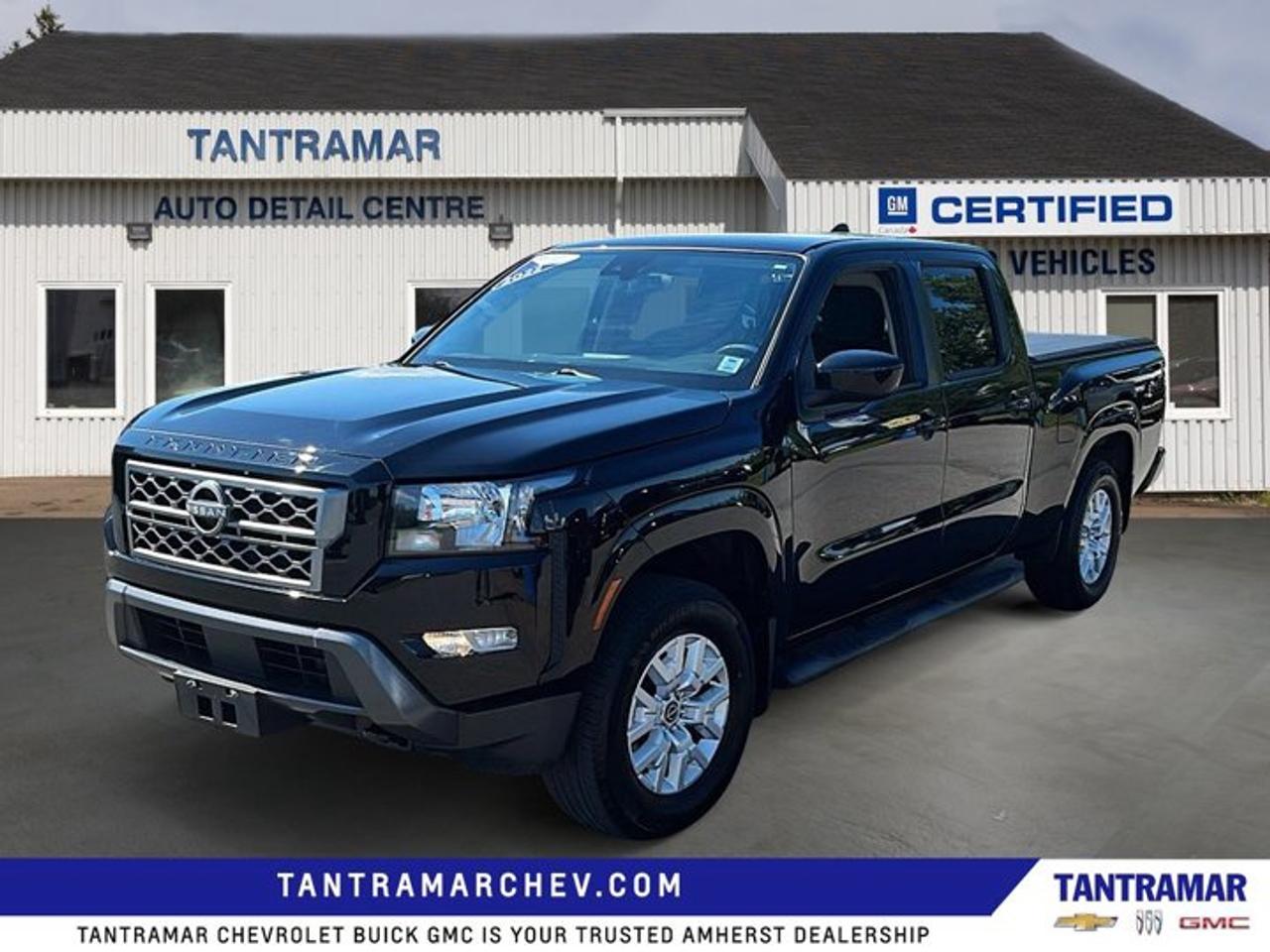 Recent Arrival! Black 2022 Nissan Frontier SV 4WD 9-Speed Automatic 3.8L V6Value Market Pricing, 4WD.Certified. Certification Program Details: GM Certified details. 3 months 05 5000km (whichever comes first) which can be extended or upgraded to an even more comprehensive Certified Pre-owned Vehicle Protection Plan. 150+ Point Inspection.24/7 roadside assistance for 3 months or 5000kms . 1-month Onstar trial and sign up for a paid plan to enjoy the first two months on us. GM Owner Centre and Mobile App. Free SiriusXM Trial. Rates as low as 3.99% on Eligible Certified Pre owned Models Exchange policy is 30 days 0r 2500kms ,whichever comes first