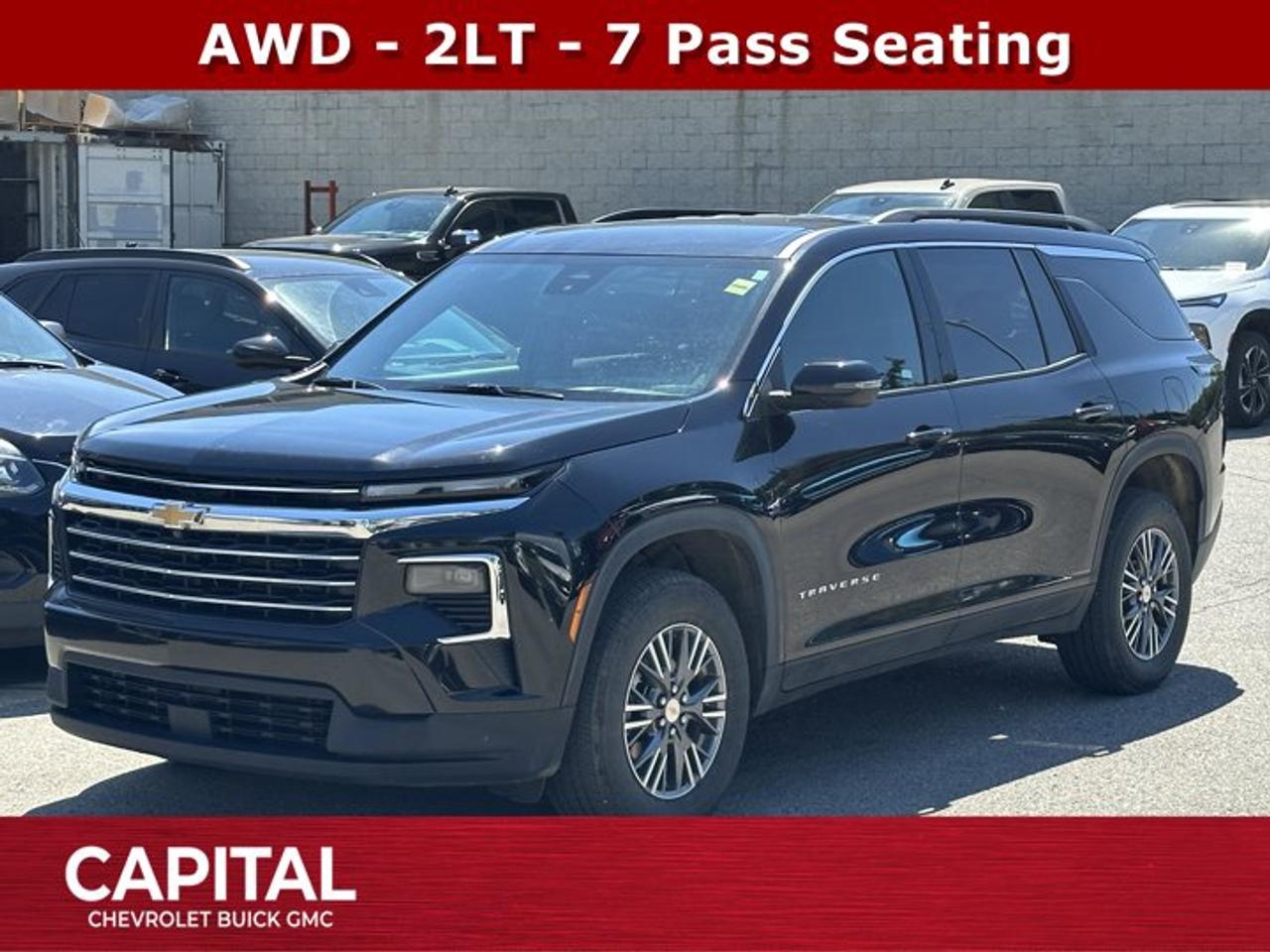 Recent Arrival! Odometer is 6953 kilometers below market average!Ask for the Internet Department for more information or book your test drive today! Call 403-256-4960 for fast answers at your fingertips! Disclaimer: All prices are plus taxes. See dealer for details. AMVIC Licensed Dealer # B2020028.2026 Traverse 8-Speed Automatic AWD Traverse LT, AWD, 6-Speaker Audio System Feature, 8-Way Power Driver Seat Adjuster, Air Conditioning, Apple CarPlay/Android Auto, Front Bucket Seats, Preferred Equipment Group 2LT, Premium Cloth Seat Trim, Radio: 17.7 Diagonal Display, SiriusXM with 360L Trial Subscription, Wheels: 18 Grazen Metallic Machined-Face Aluminum.