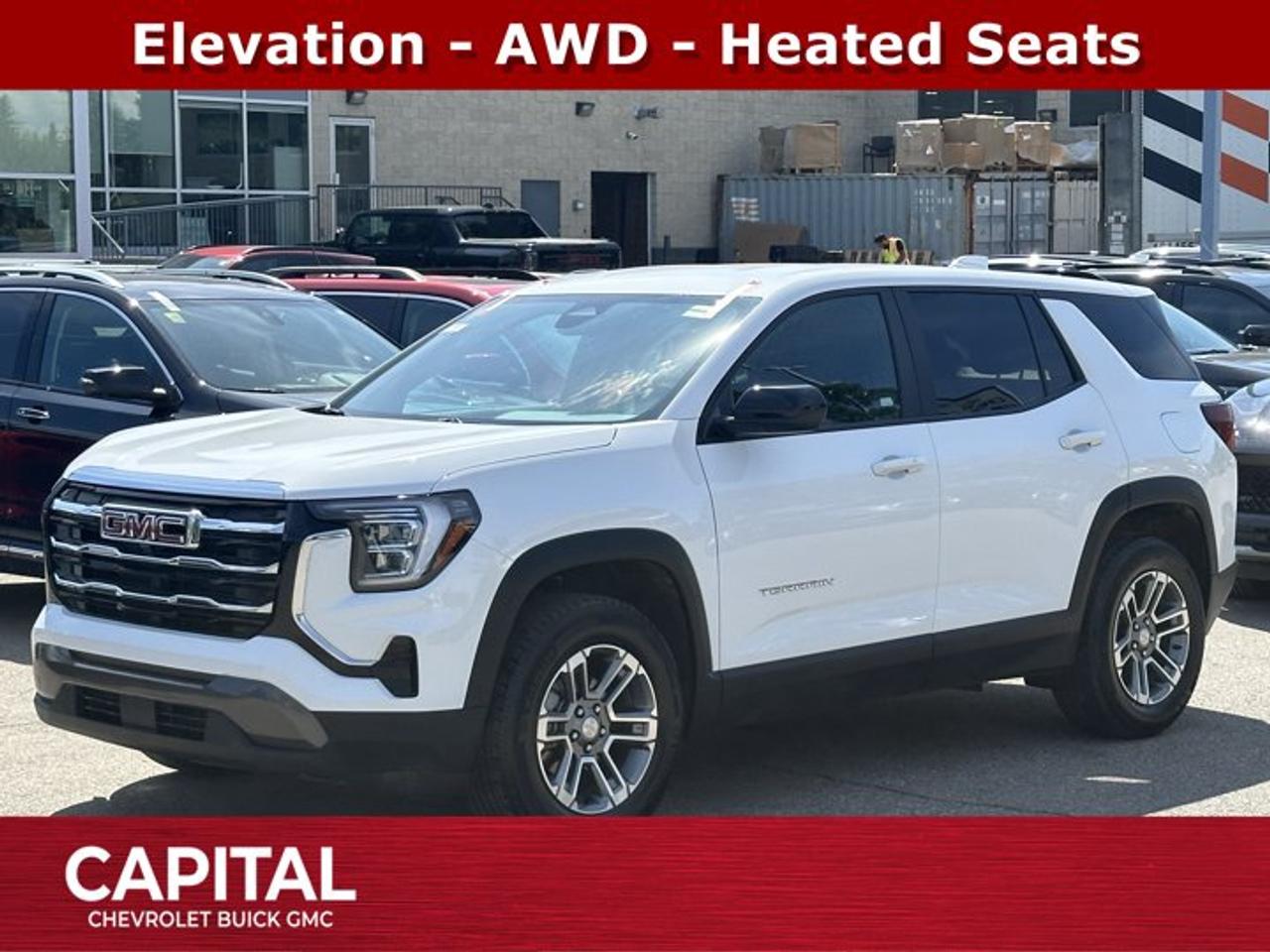 Recent Arrival! Odometer is 1988 kilometers below market average!Ask for the Internet Department for more information or book your test drive today! Call 403-256-4960 for fast answers at your fingertips! Disclaimer: All prices are plus taxes. See dealer for details. AMVIC Licensed Dealer # B2020028.2026 Terrain 8-Speed Automatic with Overdrive AWD Terrain Elevation, AWD, 3.47 Final Drive Axle Ratio, 6-Speaker Audio System Feature, Air Conditioning, Front Bucket Seats, Heated front seats, Heated steering wheel, Power windows, Preferred Equipment Group 3SB, Premium Cloth Seat Trim, Radio: Premium GMC Infotainment System, SiriusXM with 360L Trial Subscription, Wheels: 17 Grazen Metallic Machined Aluminum, Wireless Apple CarPlay/Wireless Android Auto.