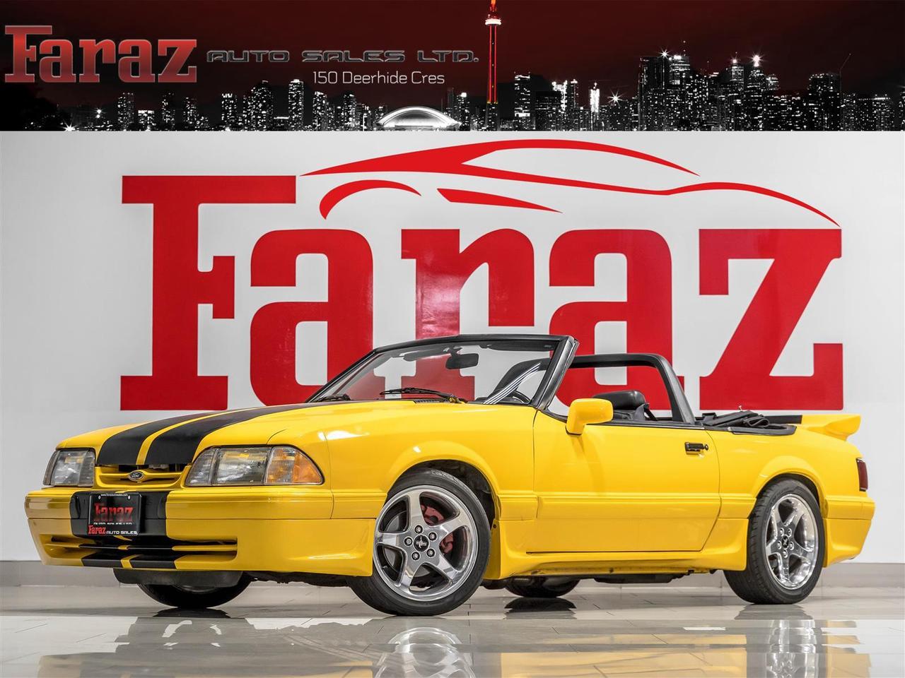 1991 Ford Mustang GT Convertible|5-Speed Manual|Canary Yellow|Fox Body Mustang Photo0