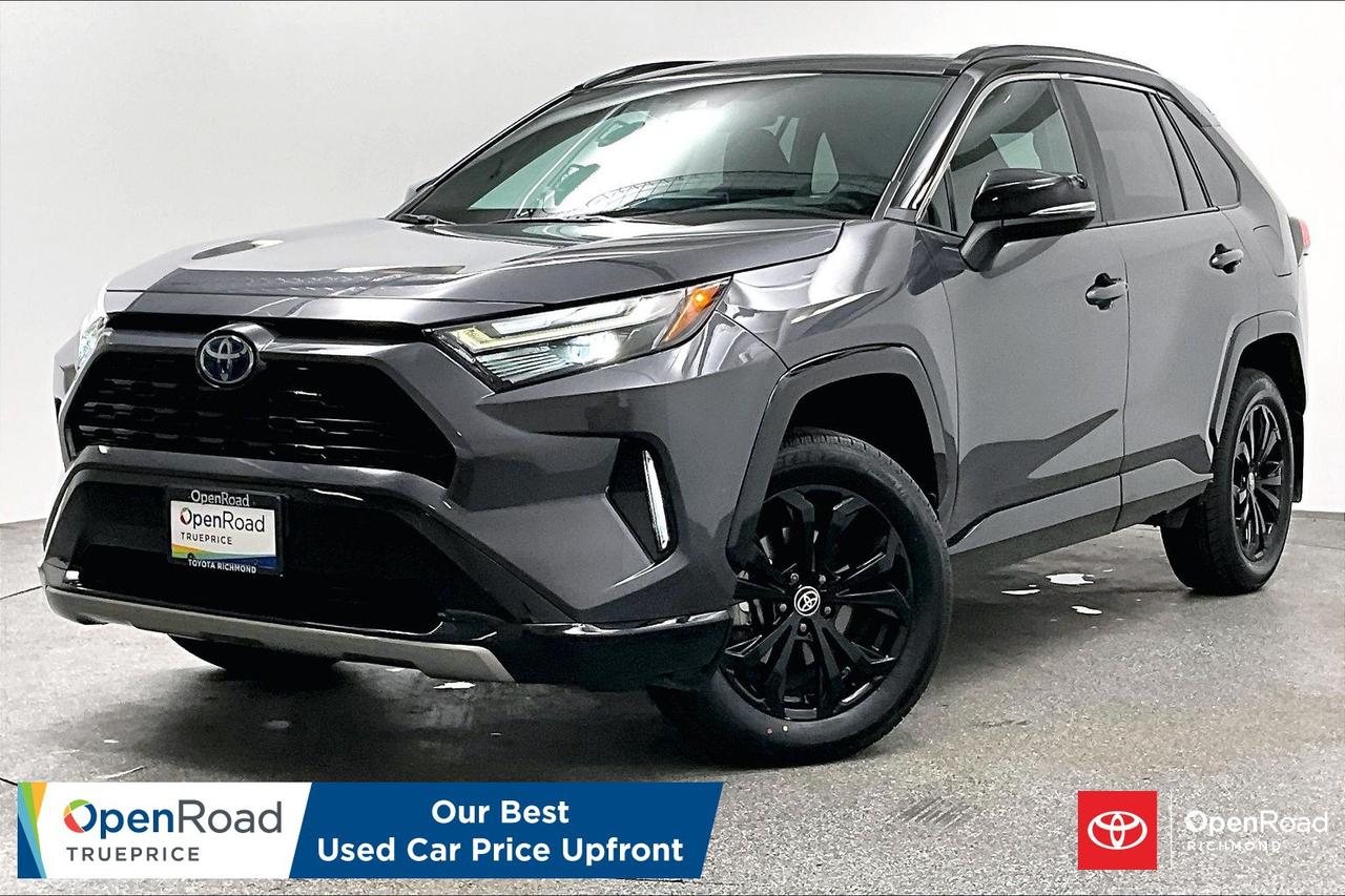 If you are seeking a stylish, high-performance hybrid SUV that balances fuel efficiency with a sporty edge, this 2022 Toyota RAV4 Hybrid XSE AWD is an outstanding choice. The XSE trim features a sport-tuned suspension, signature two-tone exterior styling, and a refined interior with SofTex&reg;-trimmed seats and ambient lighting. Powered by a responsive hybrid system paired with Electronic On-Demand All-Wheel Drive, it offers excellent traction for our local climate. Clean-title, fully inspected, and turn-key, this SUV is ready to elevate your daily drive&mdash;message today to schedule your private viewing!   Buying a used car should be simple and stressfree  no guesswork, no negotiations  just the vehicles true price. Thats why were introducing OpenRoad TruePrice, a new way to buy used vehicles. One Price. TruePrice. Our best price upfront. At Openroad Toyota Richmond, we offer the best used car warranty in Metro Vancouver. Our used car warranty program includes 30 days or 2,000 kilometres Exchange Privilege, 90 Day Powertrain Coverage*, Mechanical & Safety Check of up to 210 Points and a clean title.    *90 Powertrain coverage will be offered at the discretion of management based on a case by case scenario.