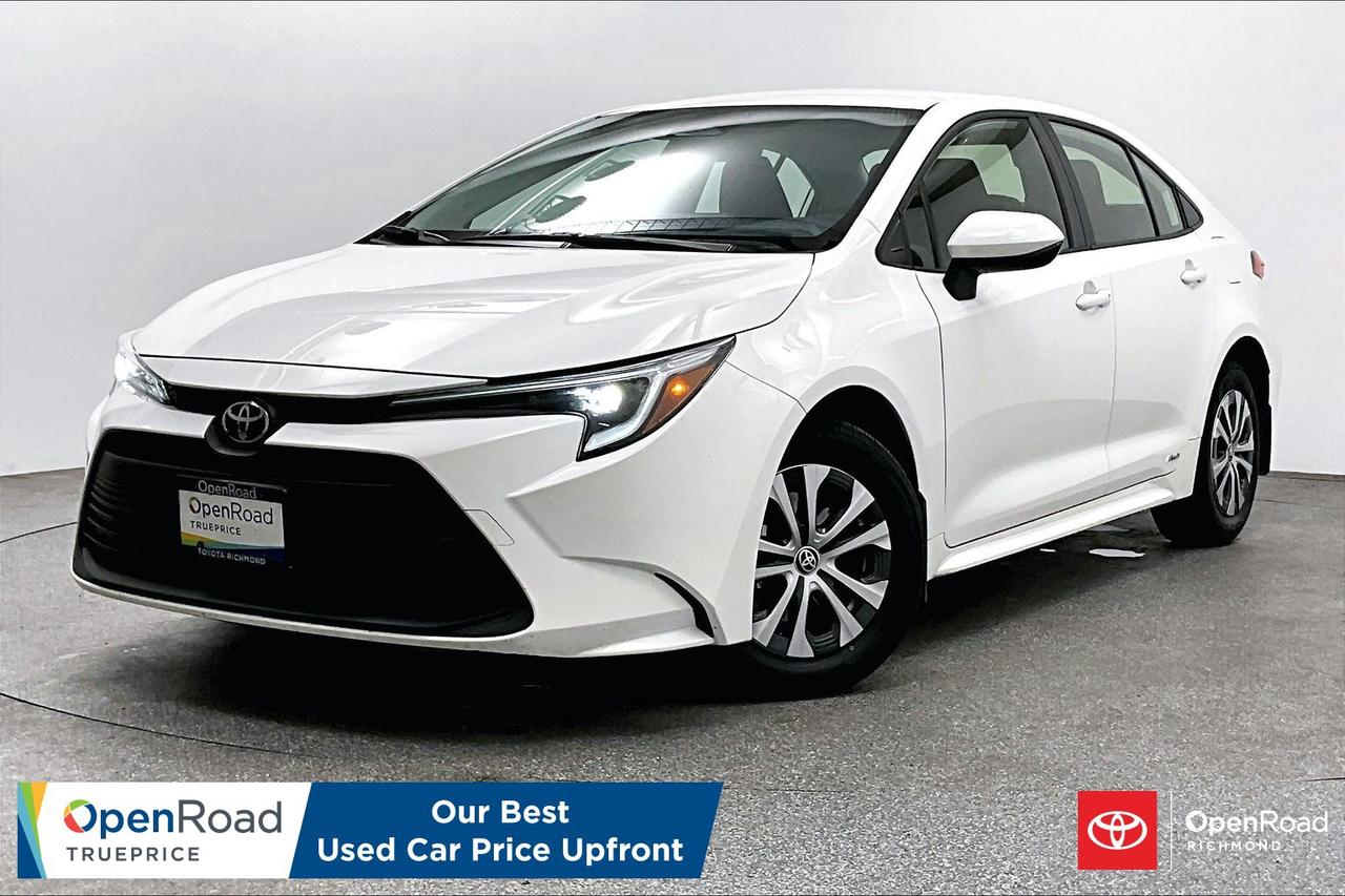 If you are seeking a highly efficient, capable, and modern sedan that delivers all-weather confidence, this 2026 Toyota Corolla Hybrid LE AWD is an outstanding choice. Engineered for those who prioritize fuel economy without compromising on traction, this hybrid features an intelligent Electronic On-Demand AWD system to handle our coastal climate with ease. The interior offers a driver-focused cabin with an intuitive touchscreen, wireless Apple CarPlay&reg; and Android Auto&trade;, and the latest Toyota Safety Sense&trade; 3.0 suite for proactive peace of mind. Clean-title, fully inspected, and built with Toyota&rsquo;s legendary dependability, this turn-key sedan is ready to elevate your daily routine&mdash;message today to schedule your private viewing!   Buying a used car should be simple and stressfree  no guesswork, no negotiations  just the vehicles true price. Thats why were introducing OpenRoad TruePrice, a new way to buy used vehicles. One Price. TruePrice. Our best price upfront. At Openroad Toyota Richmond, we offer the best used car warranty in Metro Vancouver. Our used car warranty program includes 30 days or 2,000 kilometres Exchange Privilege, 90 Day Powertrain Coverage*, Mechanical & Safety Check of up to 210 Points and a clean title.   *90 Powertrain coverage will be offered at the discretion of management based on a case by case scenario.