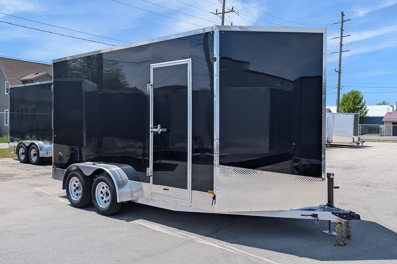 2026 Canadian Trailer Company 7x14 V Nose Cargo Trailer Aluminum Tandem Axle