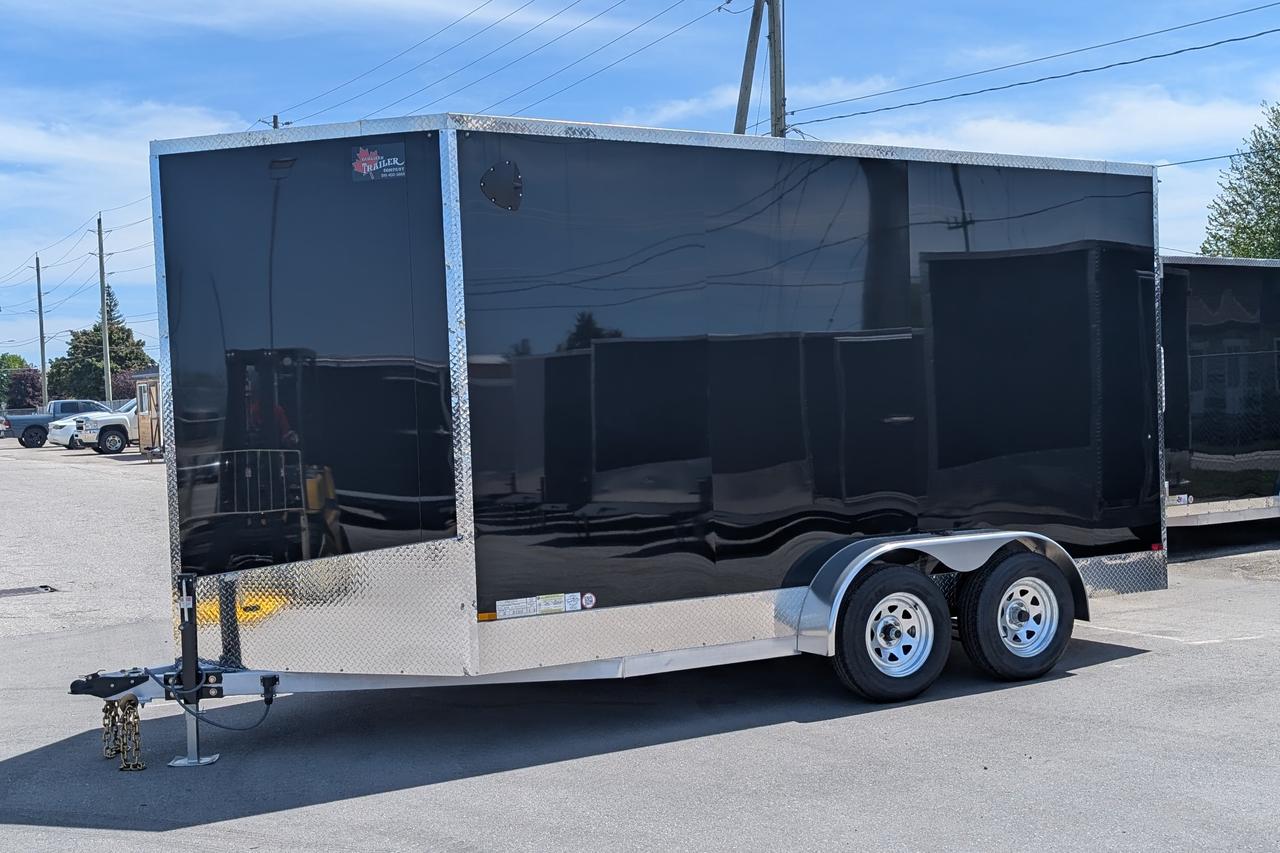 2026 Canadian Trailer Company 7x14 V Nose Cargo Trailer Aluminum Tandem Axle Photo2