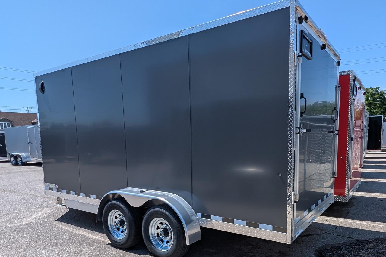 2026 Canadian Trailer Company 7x16 V-Nose Cargo Trailer Aluminum Tandem Axle Photo3