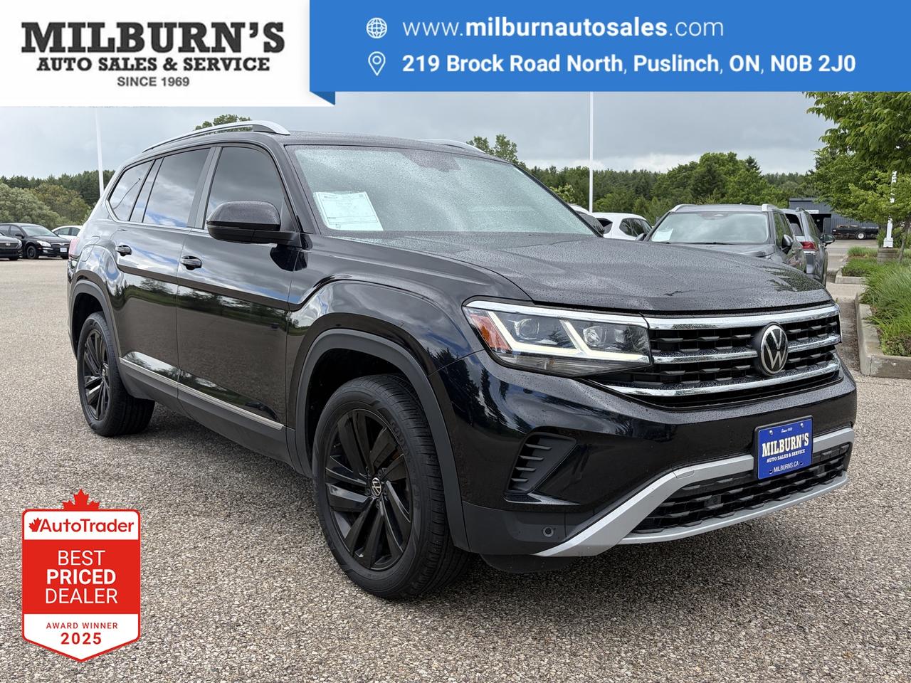2021 Volkswagen Atlas Highline 3.6 AWD Nav Pano Roof Heated/Cooled Seats Photo